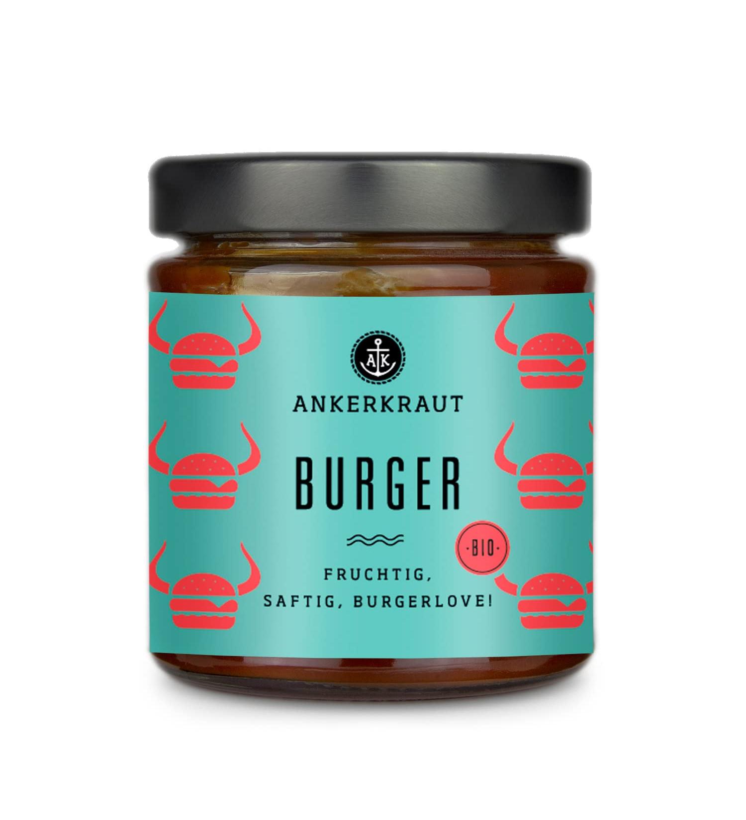 Ankerkraut Burger Sauce - Perfect for Hamburgers Veggie Burgers & Fries - 170ml Glass | International Shipping Available - Buy Online on GoSupps.com