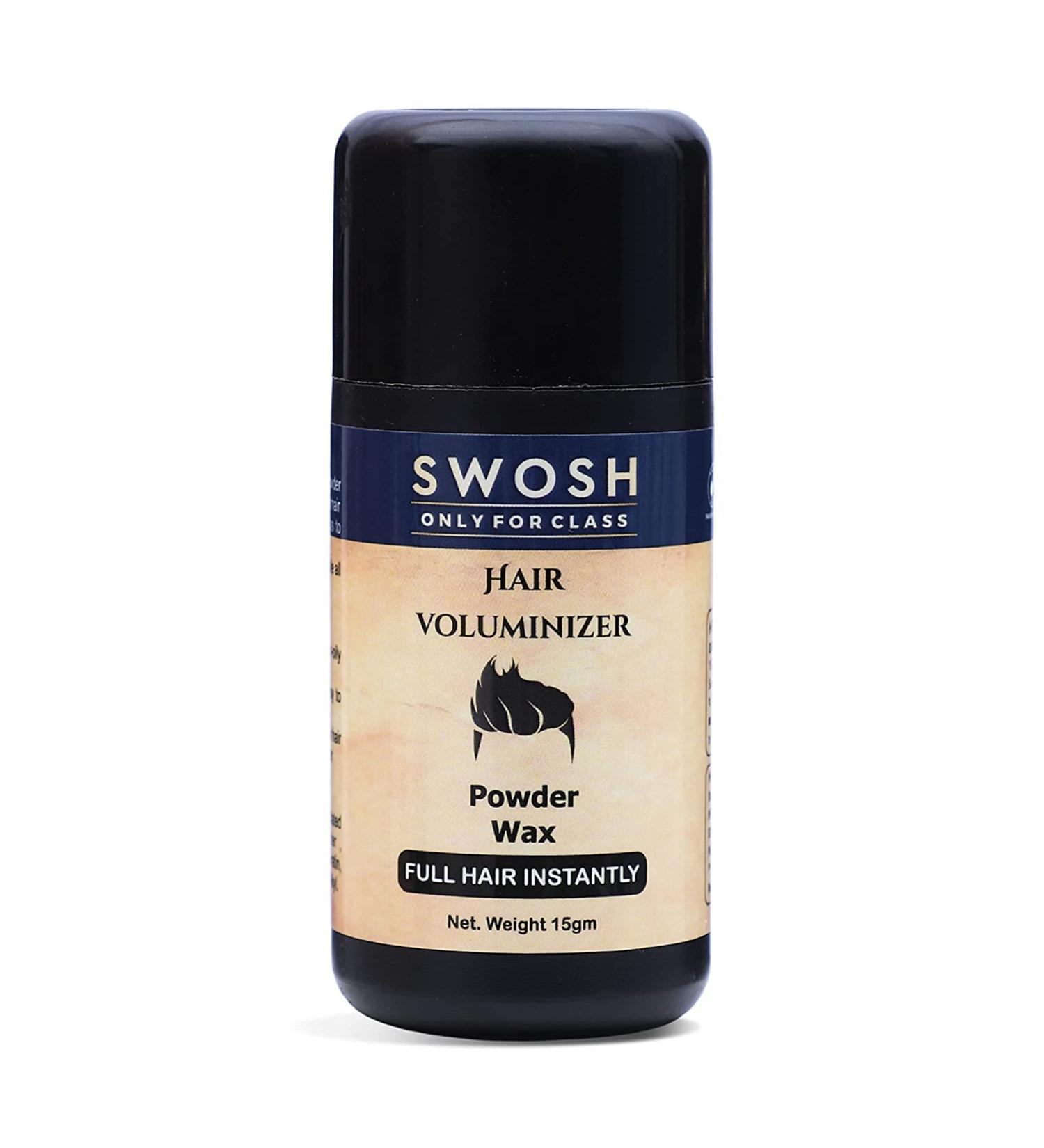 SWOSH Hair Volumizing Powder Wax for Men | 15g | Adds Volume & Texture | Natural Matte Finish | International Shipping - Buy Online on GoSupps.com