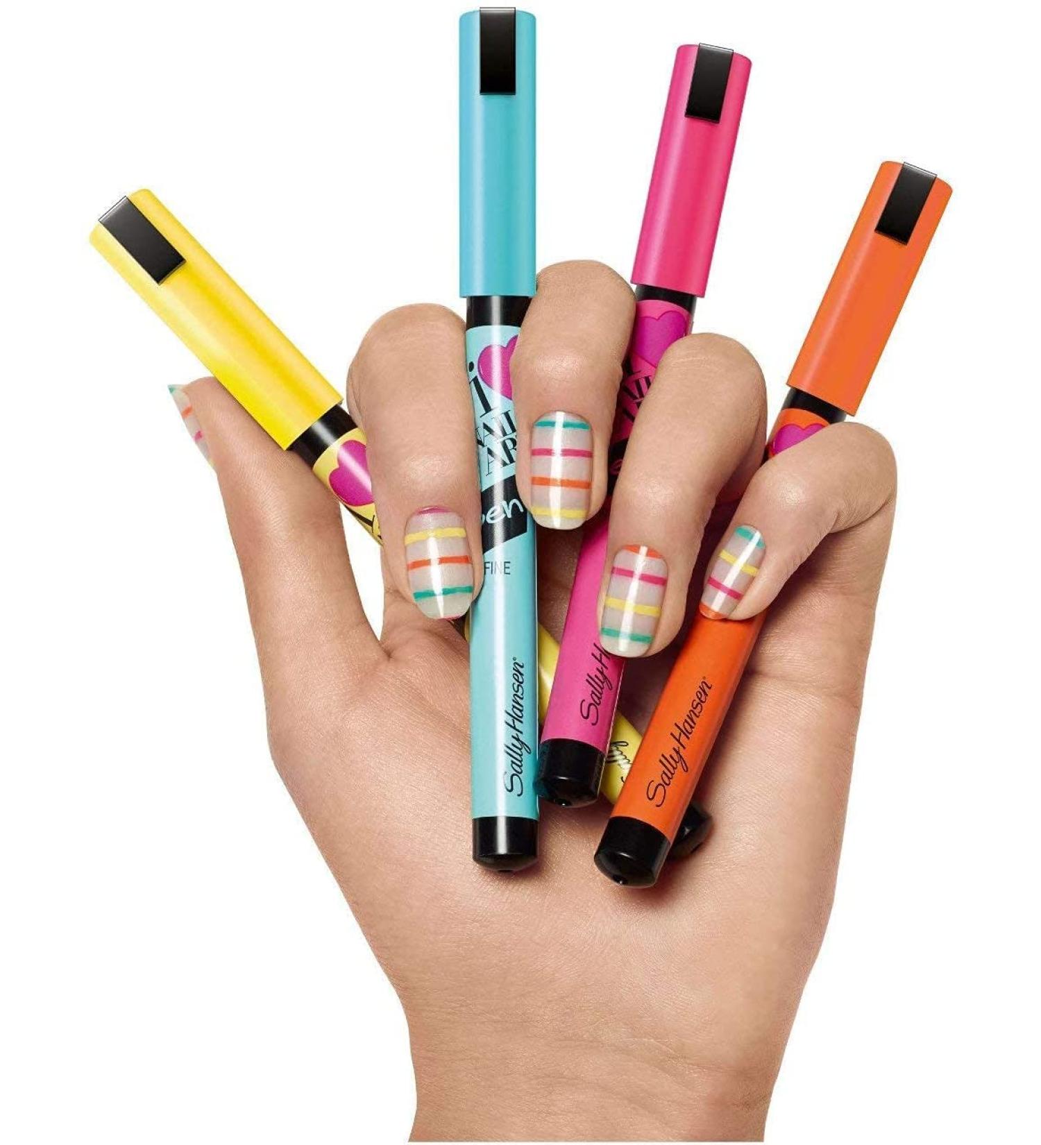 Sally Hansen Nail Art Pen Set - 5 Different Pens for Creative Nail Designs - Buy Online on GoSupps.com