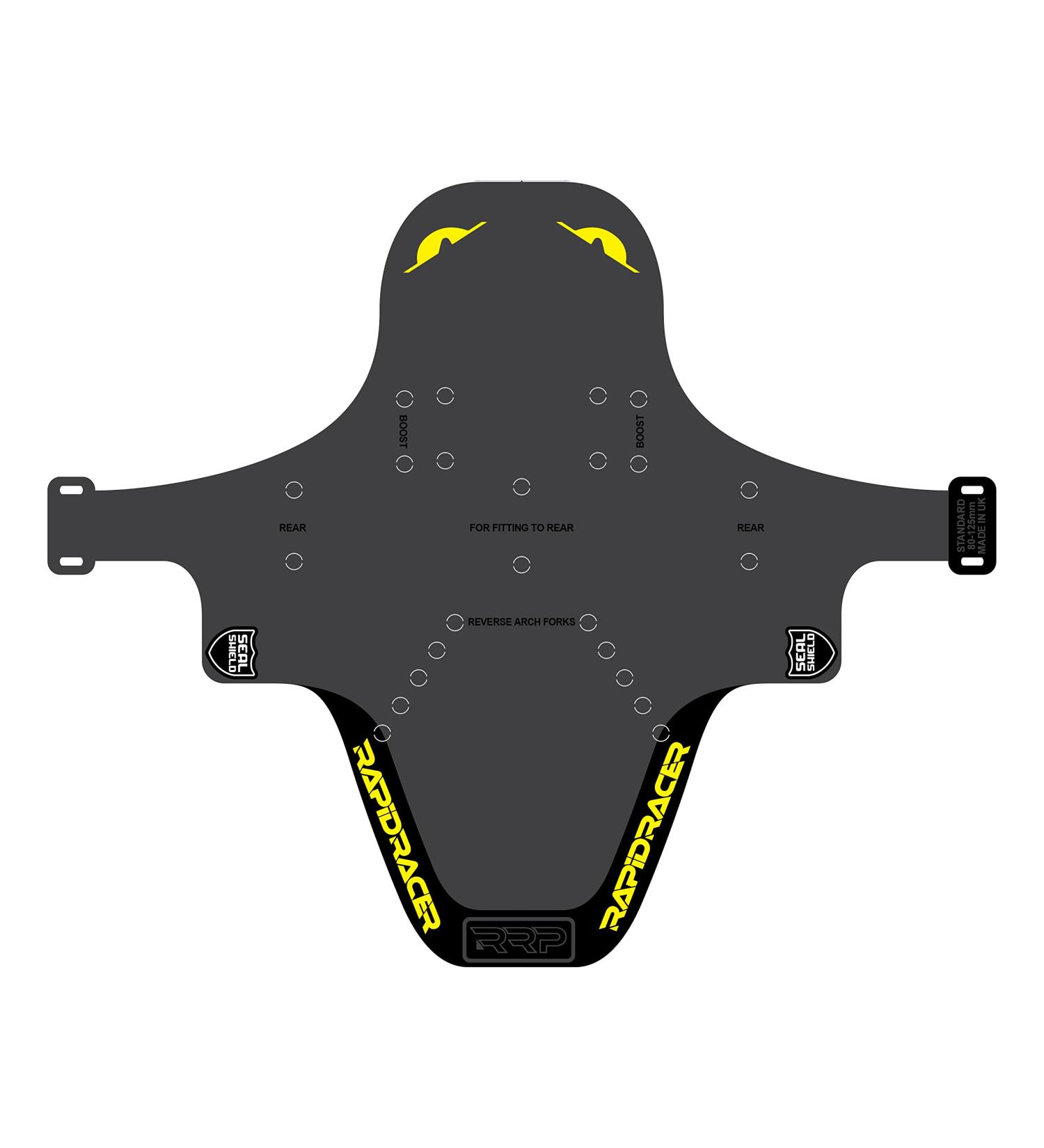 RRP S Black/Yellow Cycling Helmet | Lightweight & Durable Design - Buy Online on GoSupps.com