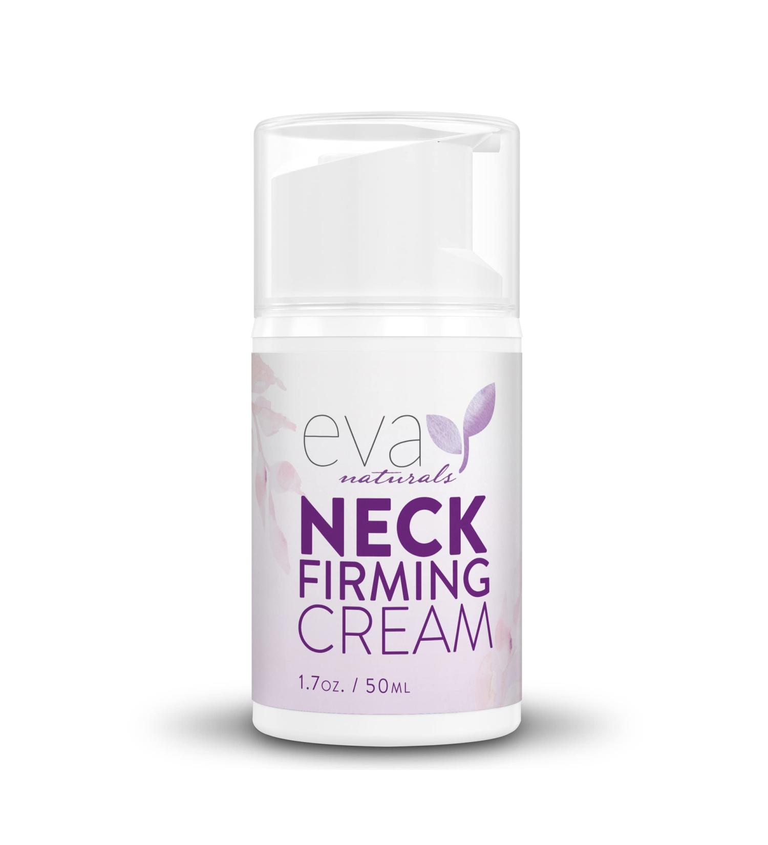 Eva Naturals Neck Firming Cream - Tighten & Lift Sagging Skin - Face & Double Chin Tightening Cream (1.7 oz) - Buy Online on GoSupps.com
