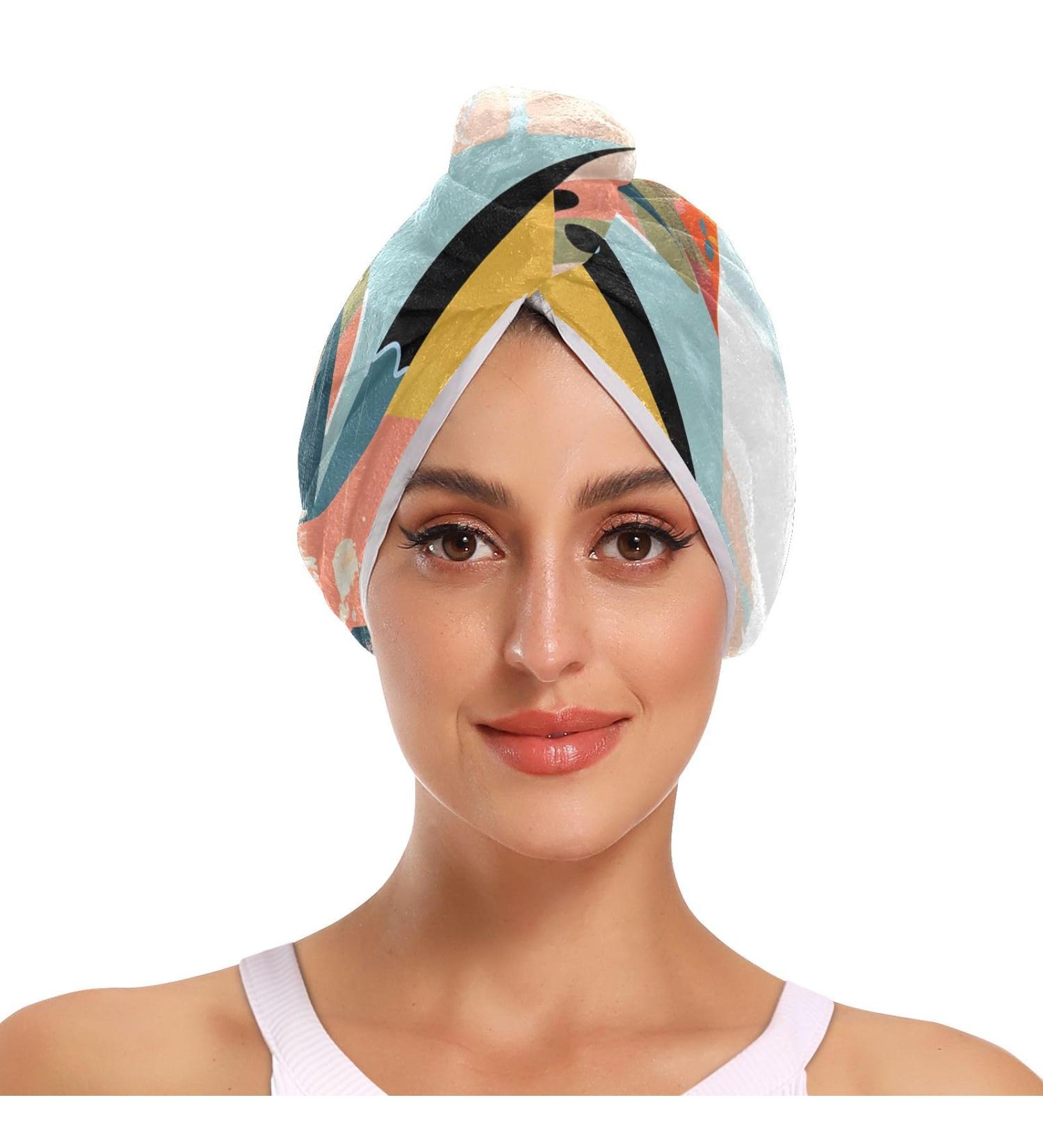 Feed The Birds Day Hair Towel 2 Pack | Super Absorbent Quick Dry Hair Turbans for Women & Girls - Buy Online on GoSupps.com