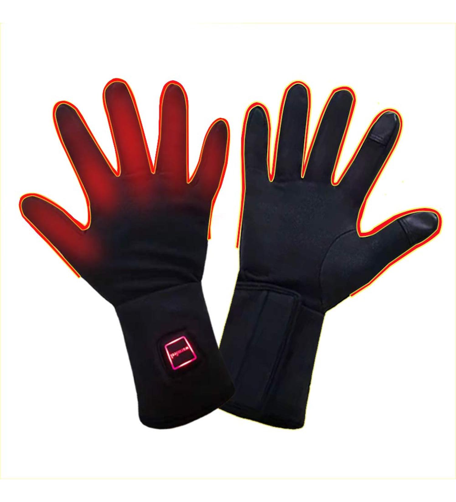 LPCRILLY Rechargeable Battery Electric Heated Gloves for Arthritis Hands  Ultrathin Hand Warmer Motorcycle or Bicycle Riding Skiing Fishing Gloves Screen Touchable Medium - Buy Online on GoSupps.com