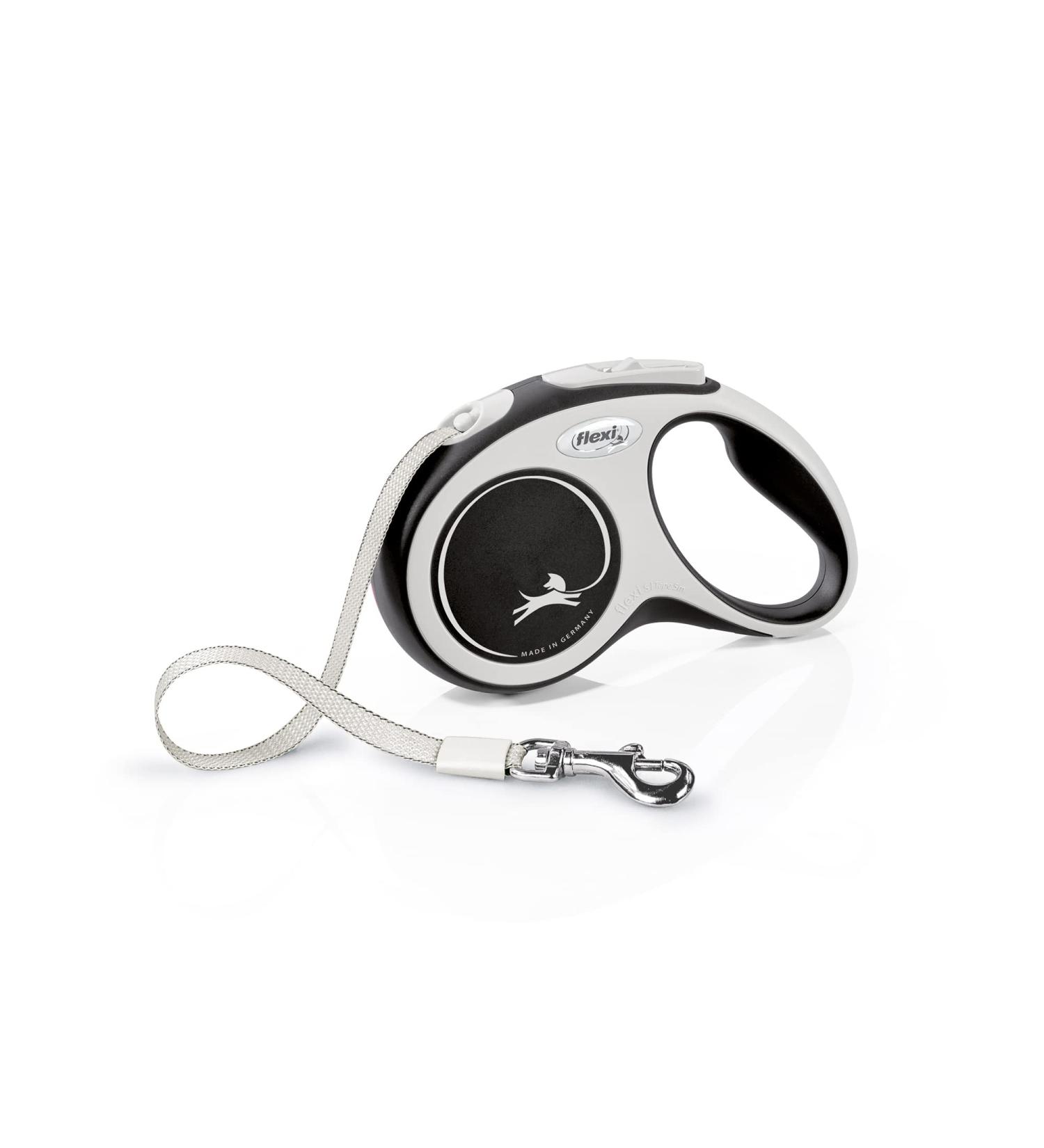 Buy Flexi Retractable Leash New Comfort - Black Small (S) 5m | International Shipping Available - Buy Online on GoSupps.com