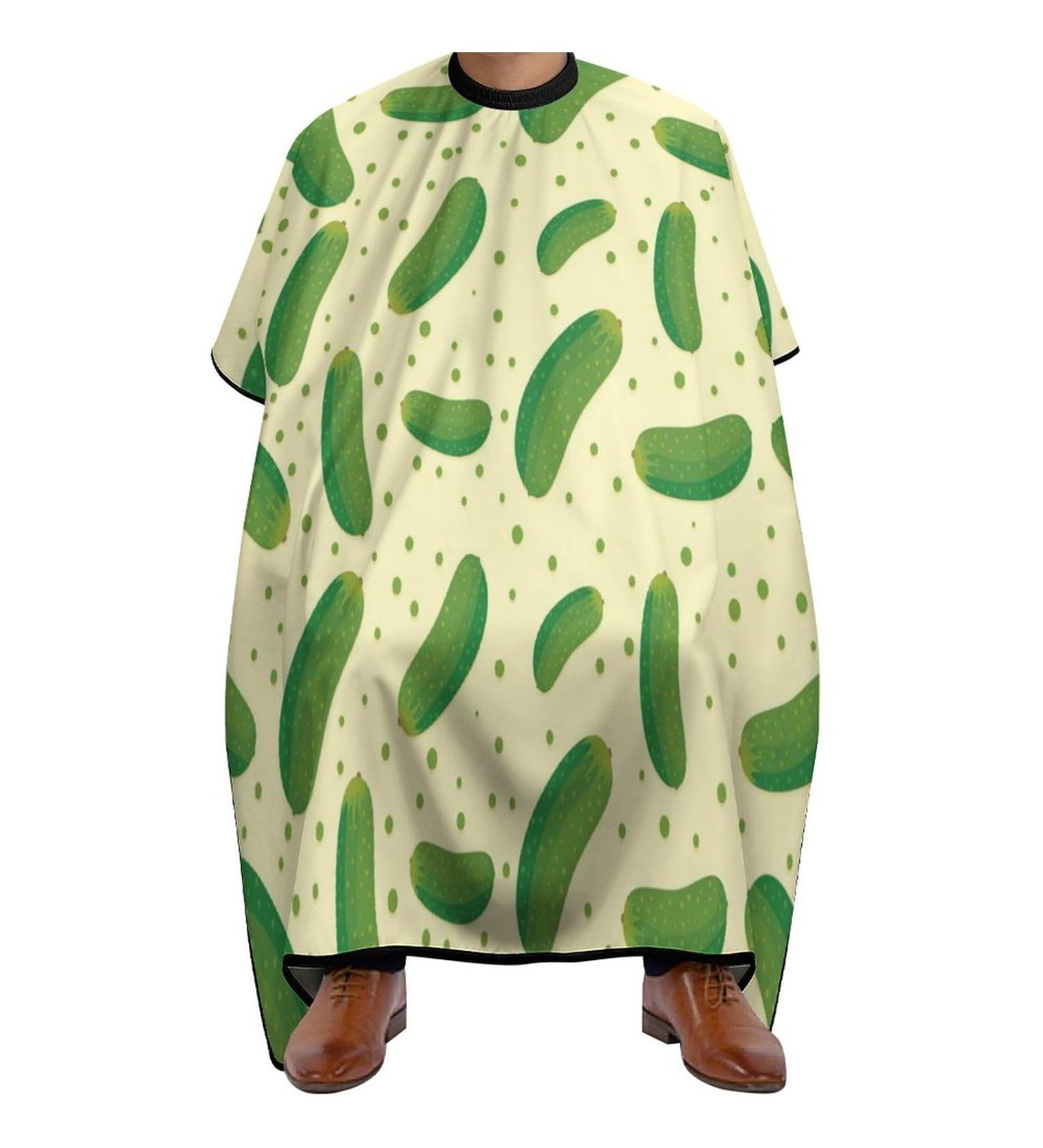 Buy Pickle Pattern Barber Cape | Adjustable Snap Hair Cutting Apron for Adults - International Shipping - Buy Online on GoSupps.com