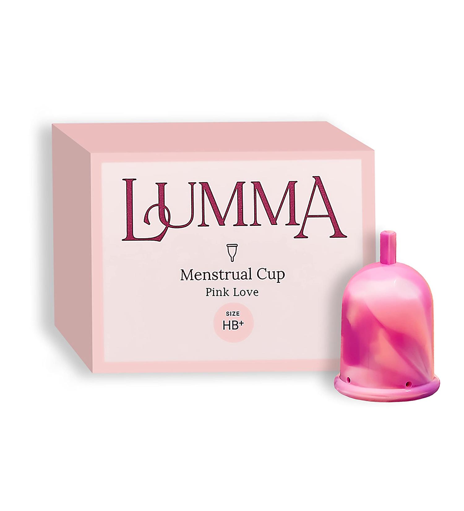 Lumma Flexible Menstrual Cup | Reusable Medical Silicone | Comfortable & Leakage-Proof | Pink Love | Female Care 1 Pack - Buy Online on GoSupps.com