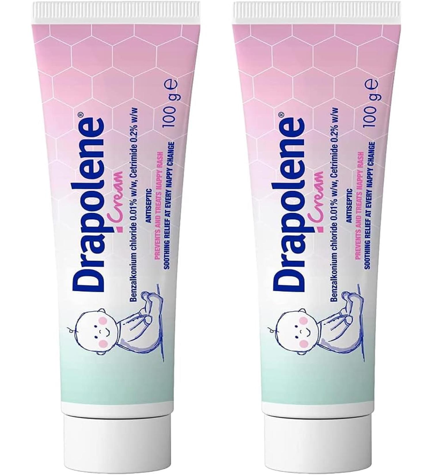 Drapolene Cream Prevents and Treats Nappy Rash - Pack of 2 - 100g - Buy Online on GoSupps.com