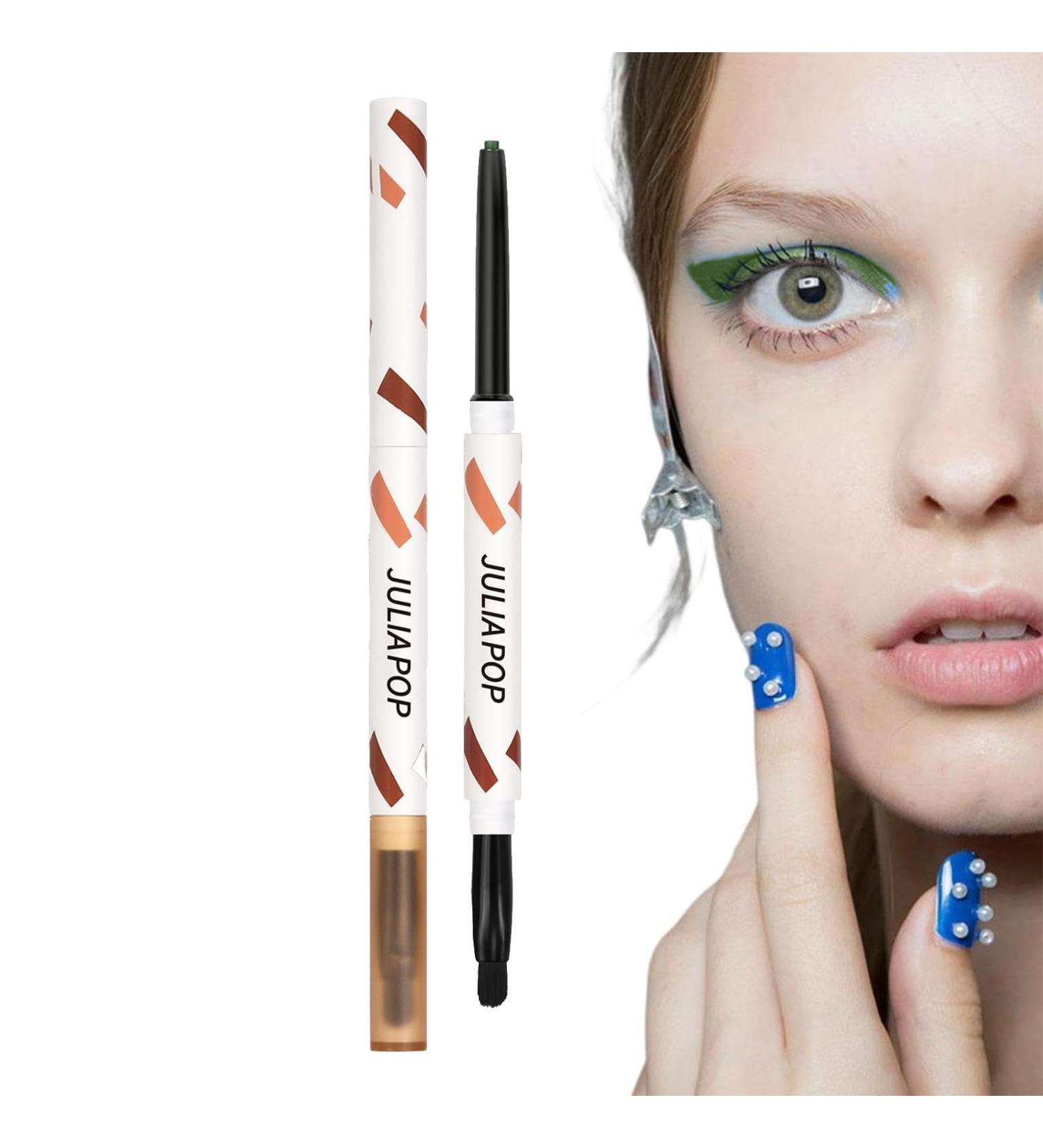 Eyeshadow Stick Makeup Cream Gel Texture with Brush | Quick Drying and Long Lasting Eye Pencil Makeup Supplies for Daily Use Dtt Mint Green - Buy Online on GoSupps.com