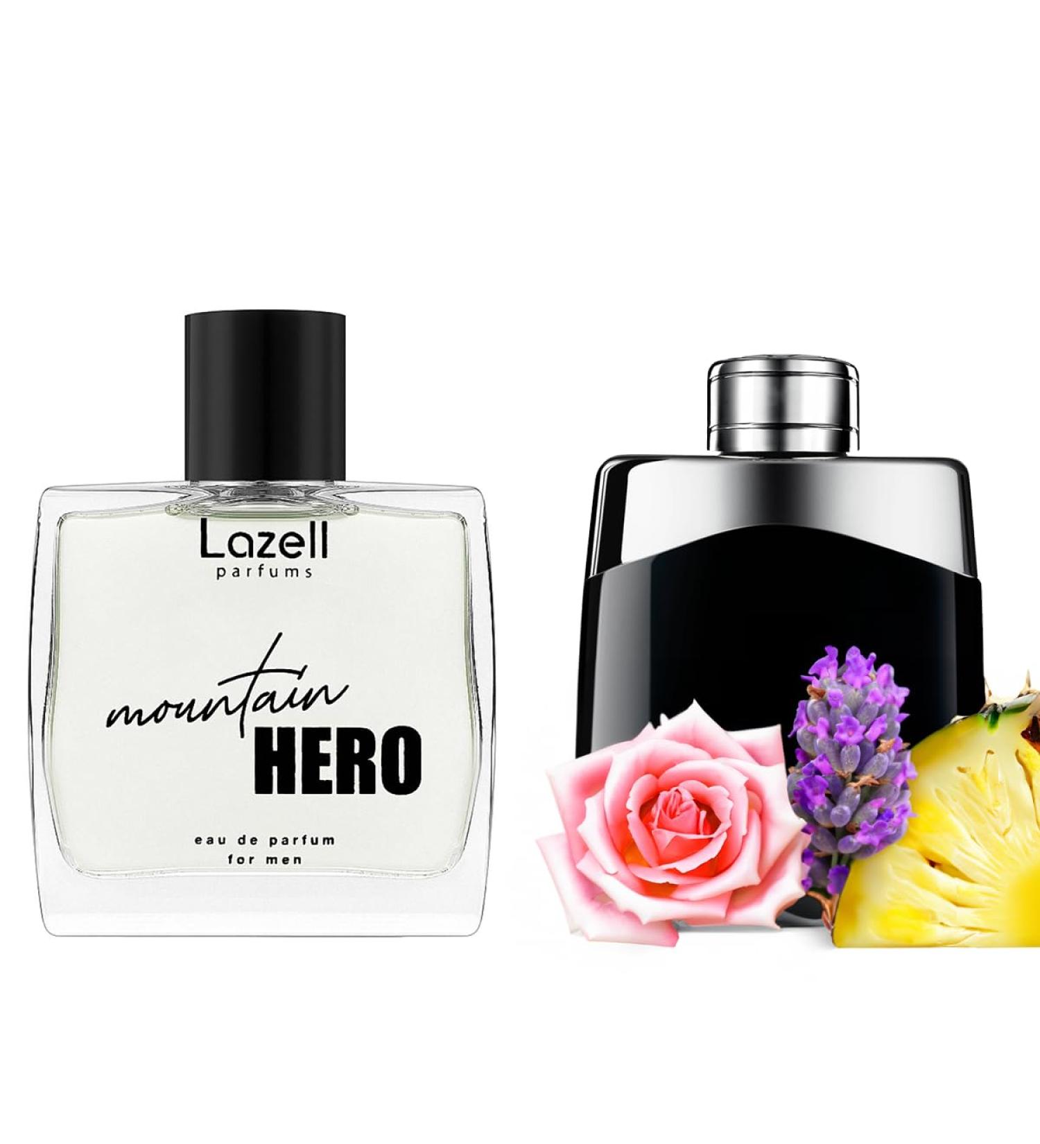 Lazell Mountain Hero for Men Perfume | Impression by Mont. Legend | Eau De Parfum 3.4 Fl Oz | Citrus Woody Fragrance | European oncentrated Scent Lasts 6-9 Hours - Buy Online on GoSupps.com