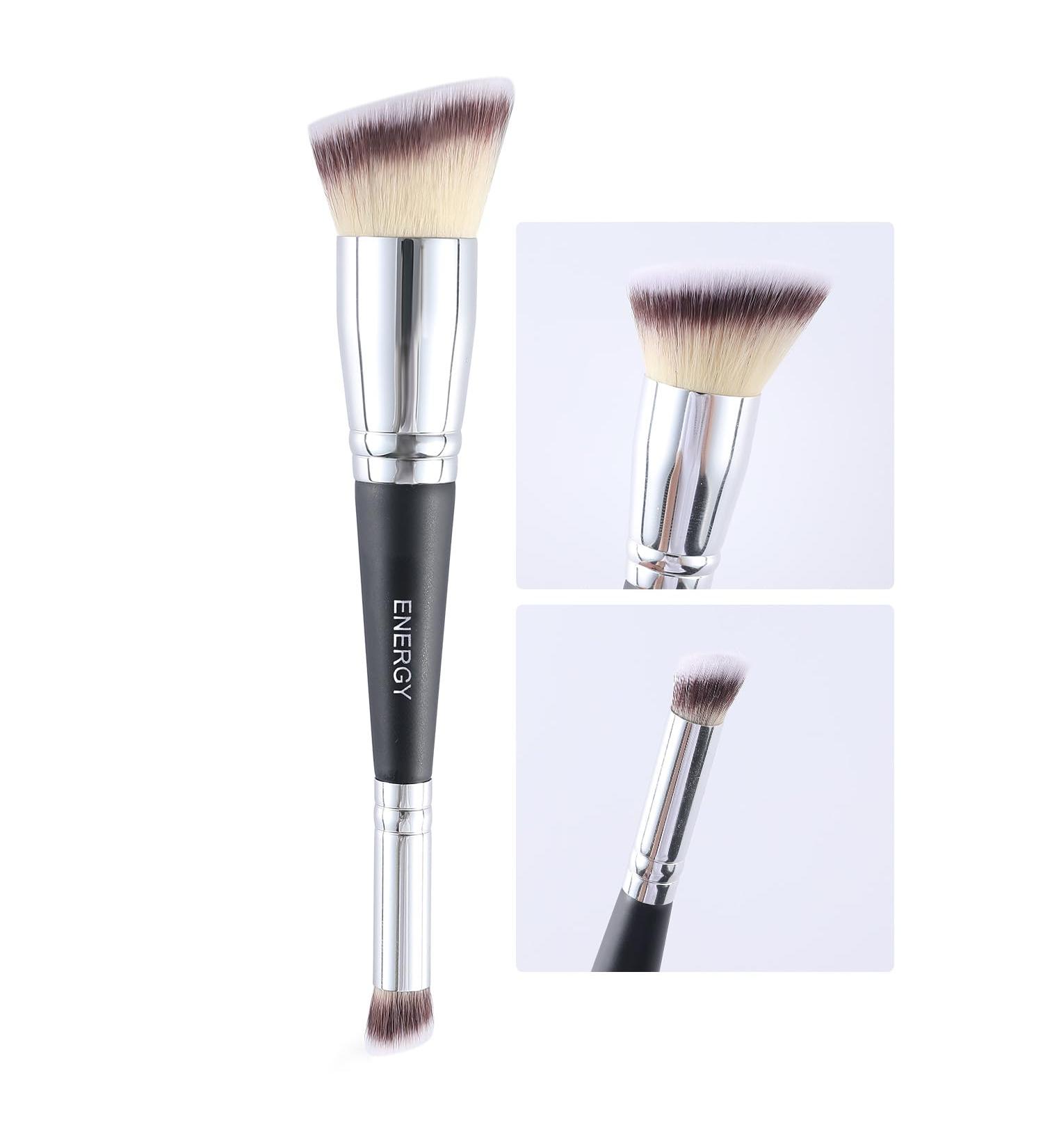 GLORAY Dual Ended Foundation & Concealer Brush - Premium Vegan & Cruelty-Free Makeup Brush for Airbrushed Finish - Liquid Cream Powder Applications - Buy Online on GoSupps.com
