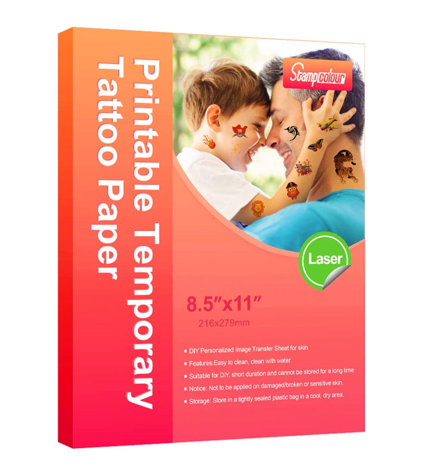 St. Patrick's Day Laser Printable Temporary Tattoo Paper - 5 Sheets, DIY Custom Waterproof Skin Tattoos, Summer Party Themed Stickers - Buy Online on GoSupps.com