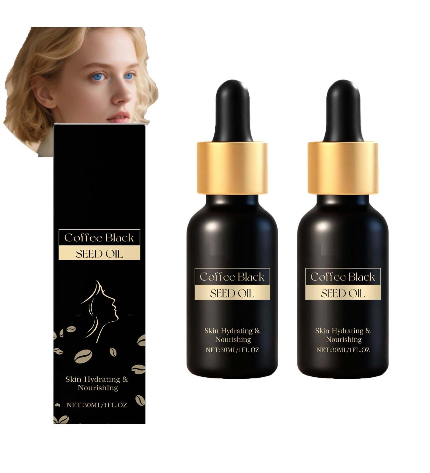 Huile graines noires caf pour le visage huile pour le visage nourrissante et hydratante huiles soin quotidien l'hydratation huiles hydratantes et nourrissantes en profondeur (2pcs) - Buy Online on GoSupps.com