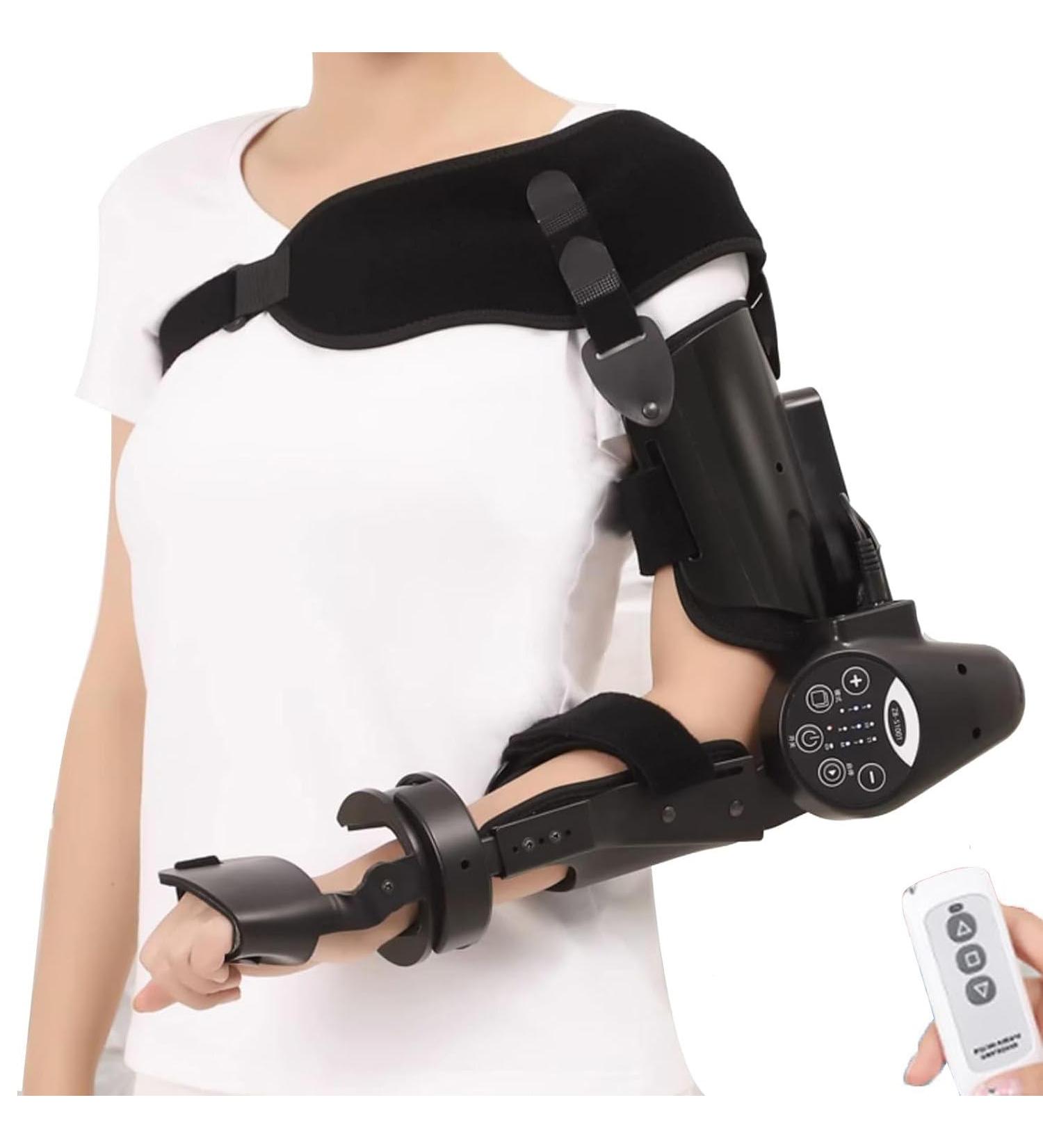 Elbow Rehabilitation Device for Stroke Recovery | Hinged Arm Exerciser with Remote Control & Intelligent Timing - Buy Online on GoSupps.com