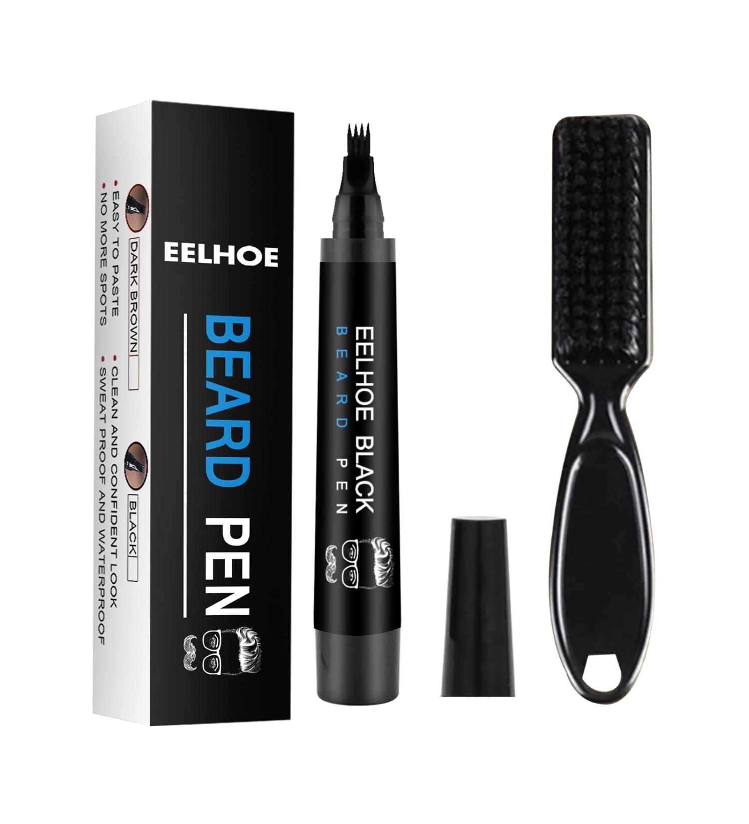 Waterproof Beard Filler Pencil Kit - Bartf ller Stift for Mustache & Eyebrows with Brush - International Shipping - Buy Online on GoSupps.com