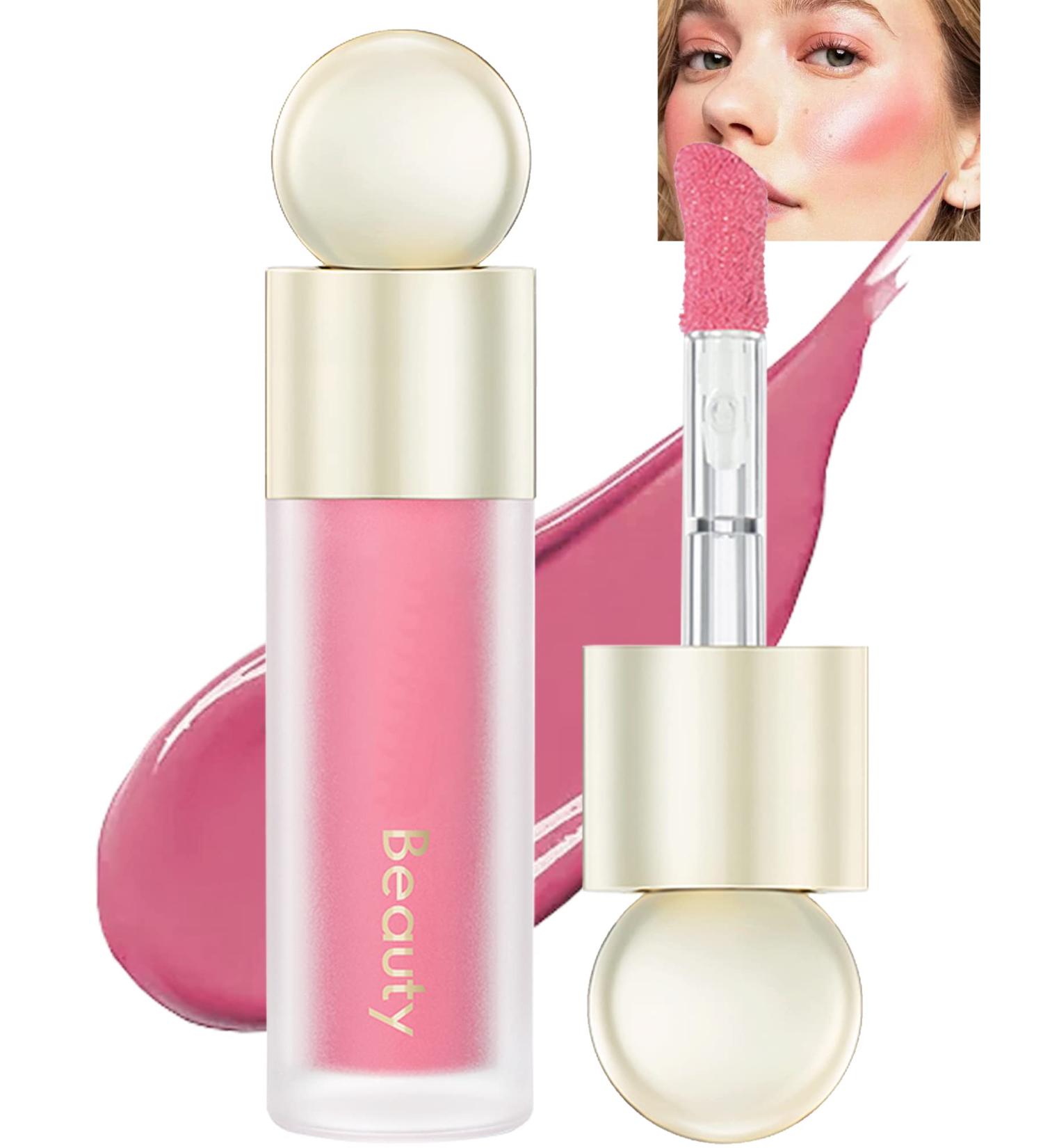 Velvet Liquid Blush Wand - Long-Wearing Creme Stick for Cheeks & Lips | Dewy Finish Contour Makeup - Skin Tint Blush Wand-02 - Buy Online on GoSupps.com