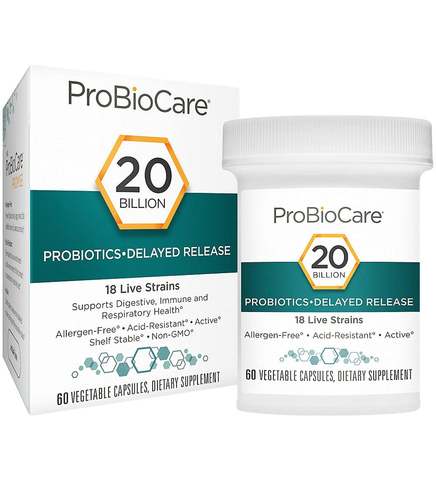 Probiotic - 20 Billion CFUs - Supports Digestive Health (60 Vegetable Capsules) - Buy Online on GoSupps.com