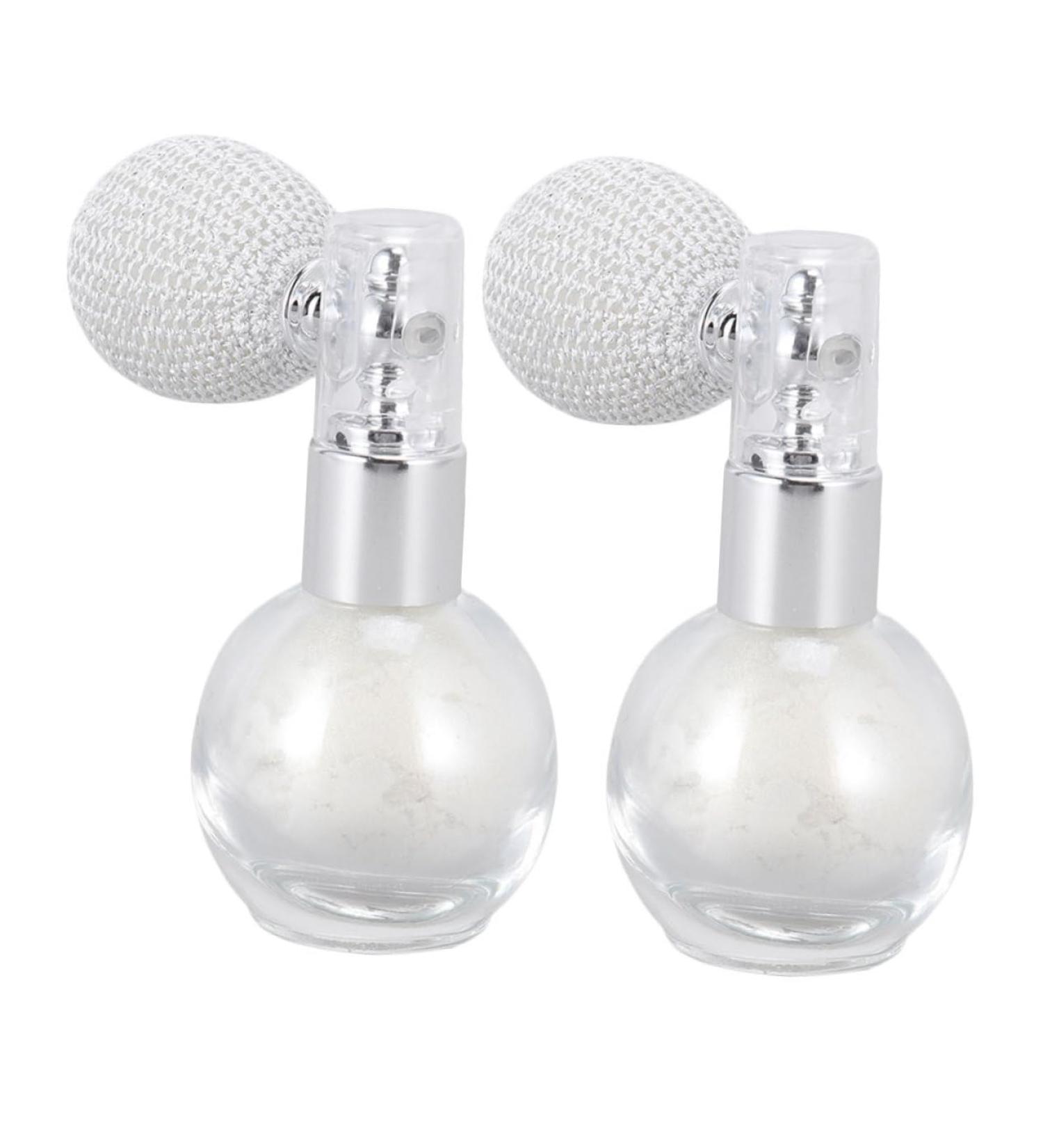 Beavorty 4 Pcs Spray Glitter Makeup Highlighters for Face Makeup Highlighter Spray Hair Powder Decor Round Whitex2pcs 7.5x6cmx2pcs - Buy Online on GoSupps.com