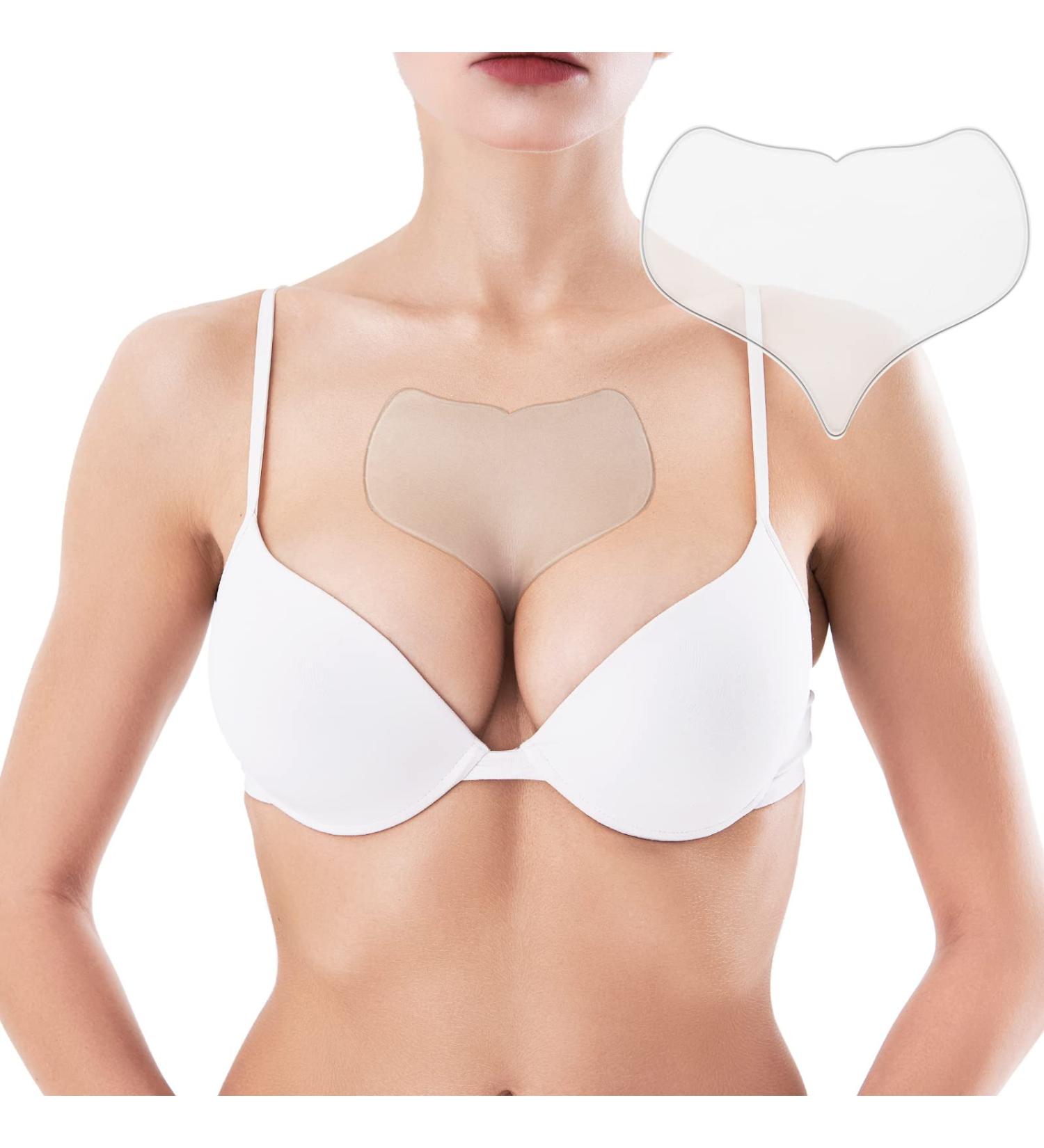 Reusable Silicone Chest Wrinkle Pad | Transparent Cleavage Patch for Smooth Skin | Decollete Wrinkle Patch for Women | 5.9 x 4.7 Inch - Buy Online on GoSupps.com