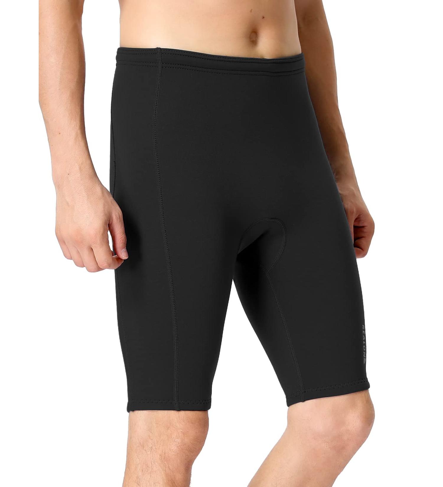 REALON 3mm Neoprene Wetsuit Pants - 2mm Leggings for Cold Water Activities - Unisex - Black - 3X-Large - Buy Online on GoSupps.com