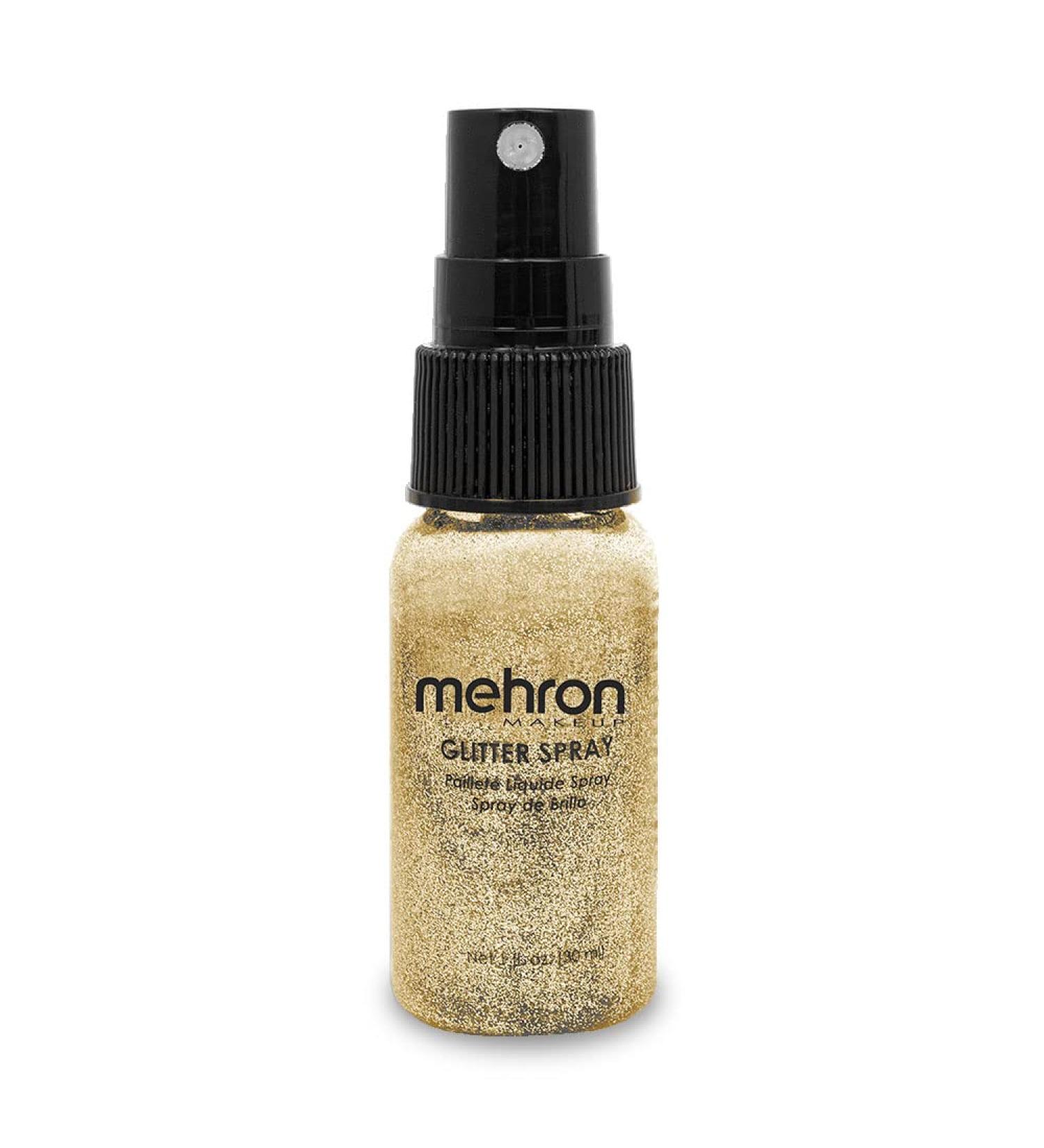 Mehron Hair and Body Glitter Spray (1oz) in Gold - Sparkle and Shine Guaranteed - Buy Online on GoSupps.com