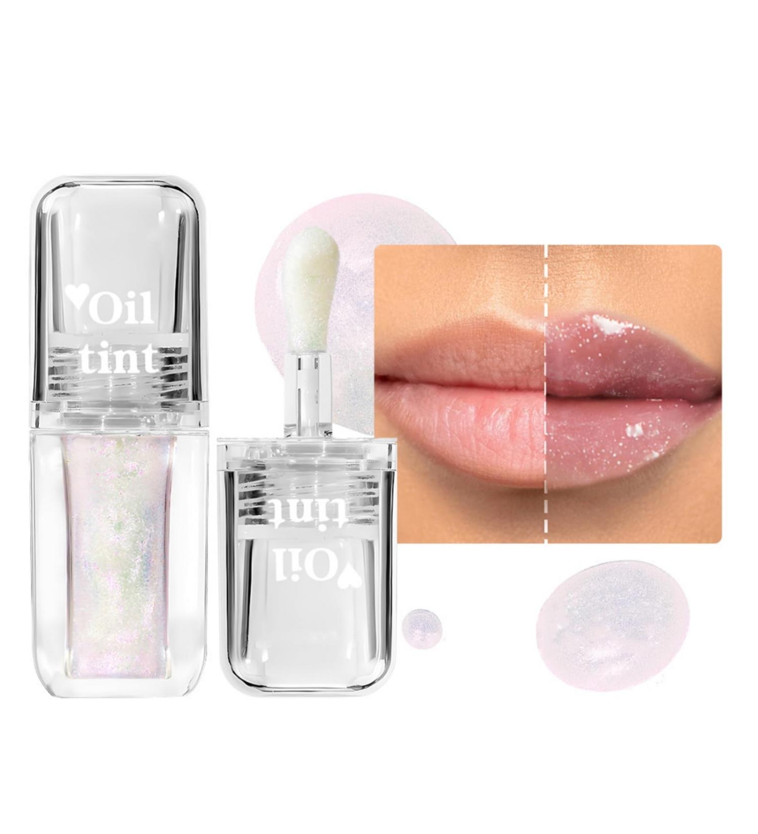 Transparent Warm Changing Pearl Lip Oil | Magic Color Changing Moisturizing Gloss | Hydrating Lip Glow Oil for Smooth Lips - Buy Online on GoSupps.com