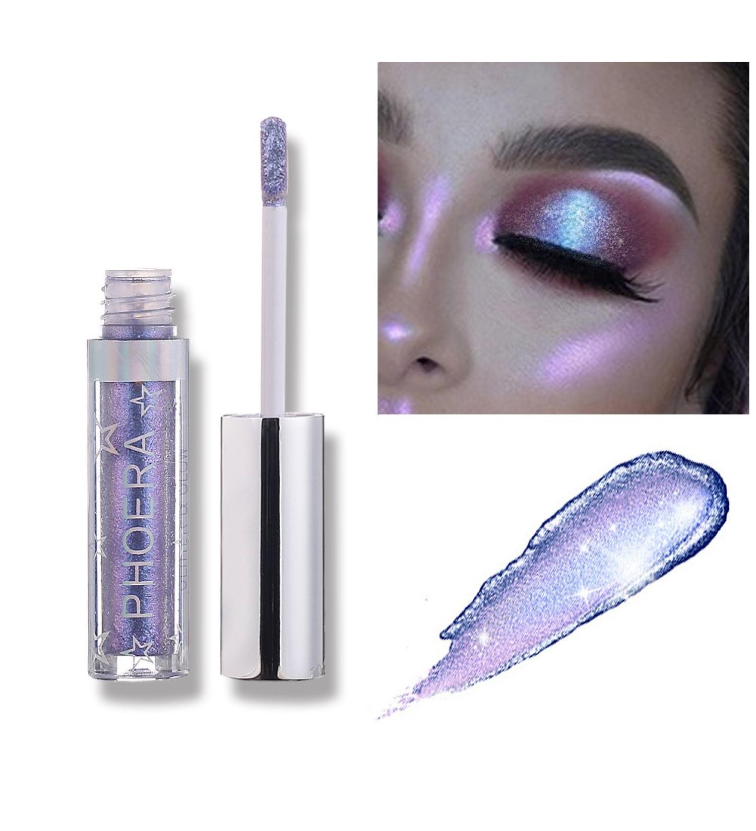 Coalitione Liquid Eyeshadow - 12 Colors, Long-Lasting, Waterproof Shimmer Glitter Eyeliner Matte Shadow - For Party & Festival Makeup - Buy Online on GoSupps.com