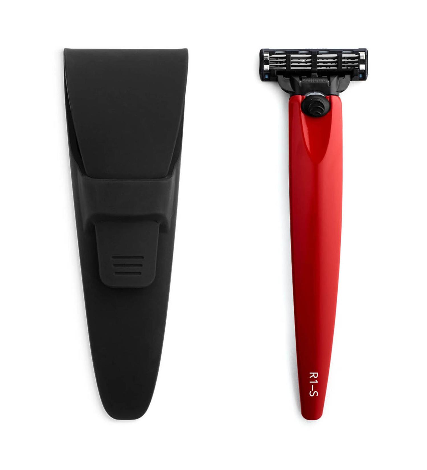 Buy Bolin Webb Monza Grip Razor with Travel Case & Gillette Mach3 - Award-Winning Men's Shaving Gift | Premium Automotive Finish - Buy Online on GoSupps.com