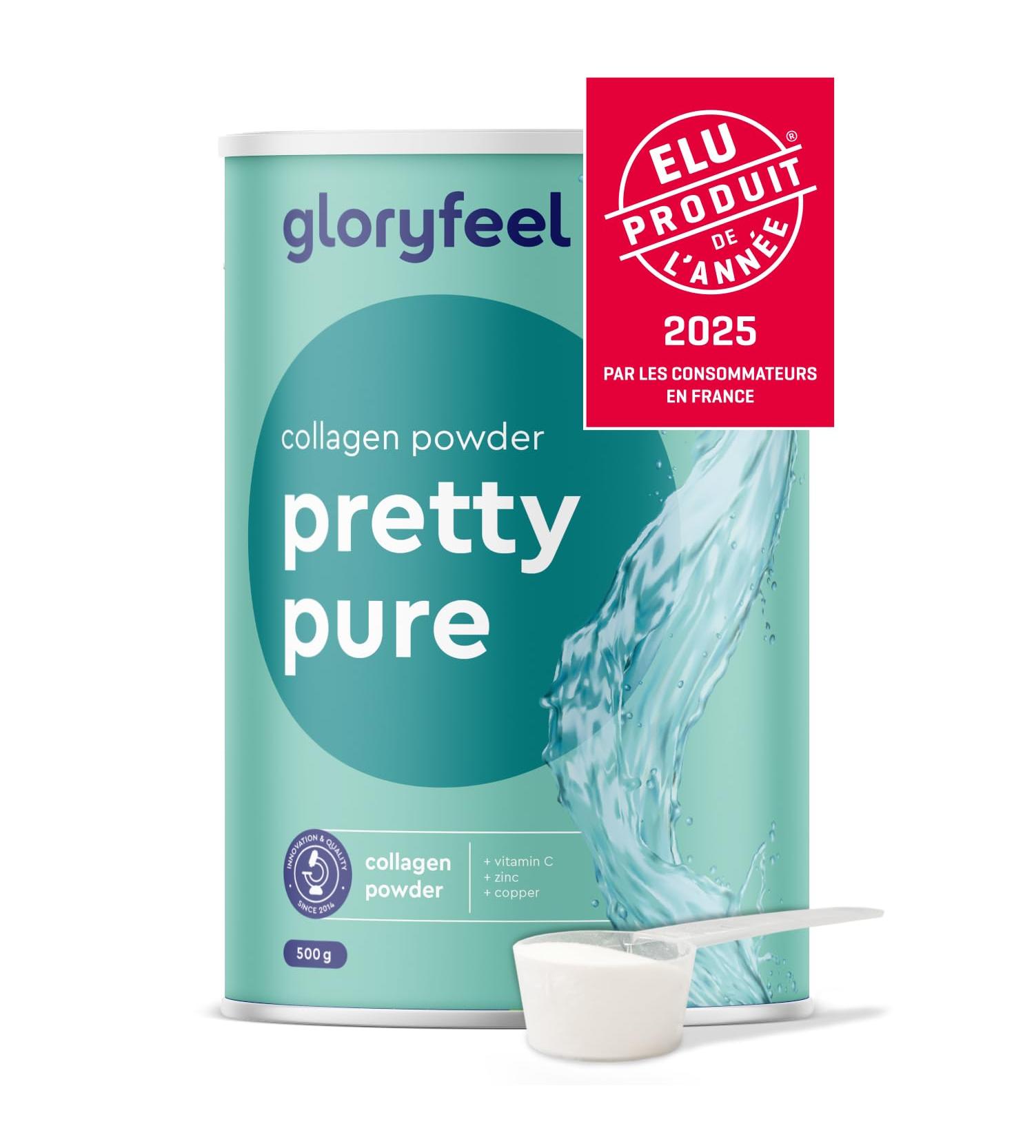 Flavorless Collagen Powder 500g With Patented Premium Ingredients 12500mg Hydrolyzed Collagen Type I Enriched With Vitamin C Zinc and Copper Supports Skin Nails & Hair* - Buy Online on GoSupps.com