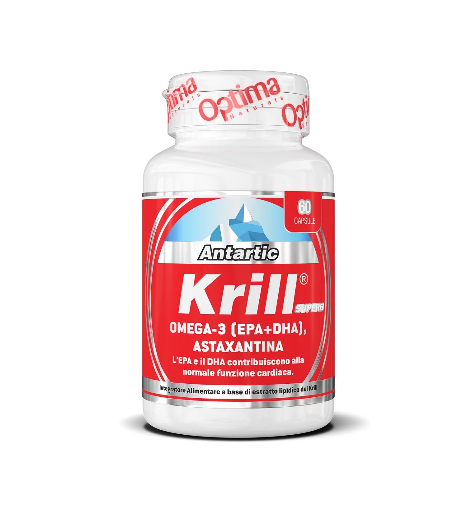 OPTIMA NATURALS Antartic Krill Superb 60 capsules compl ment alimentaire base d'extrait de crustac krill. Riche en acides gras om ga-3 (EPA et DHA) - Buy Online on GoSupps.com
