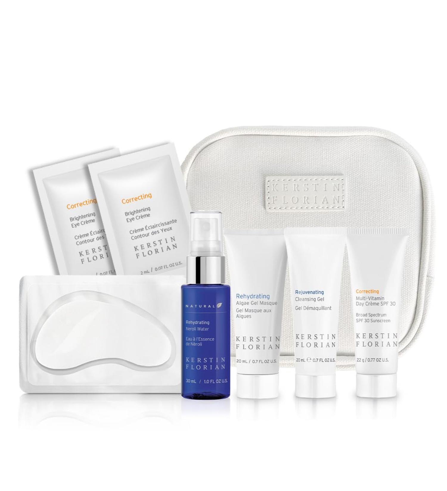 Kerstin Florian Skincare Starter Kit: A Deluxe Spa Set and Gift Basket for Complete Bath and Face Care - Unveil Radiant Beauty with Body Lotion Face Skincare and More in a Stylish Kit
