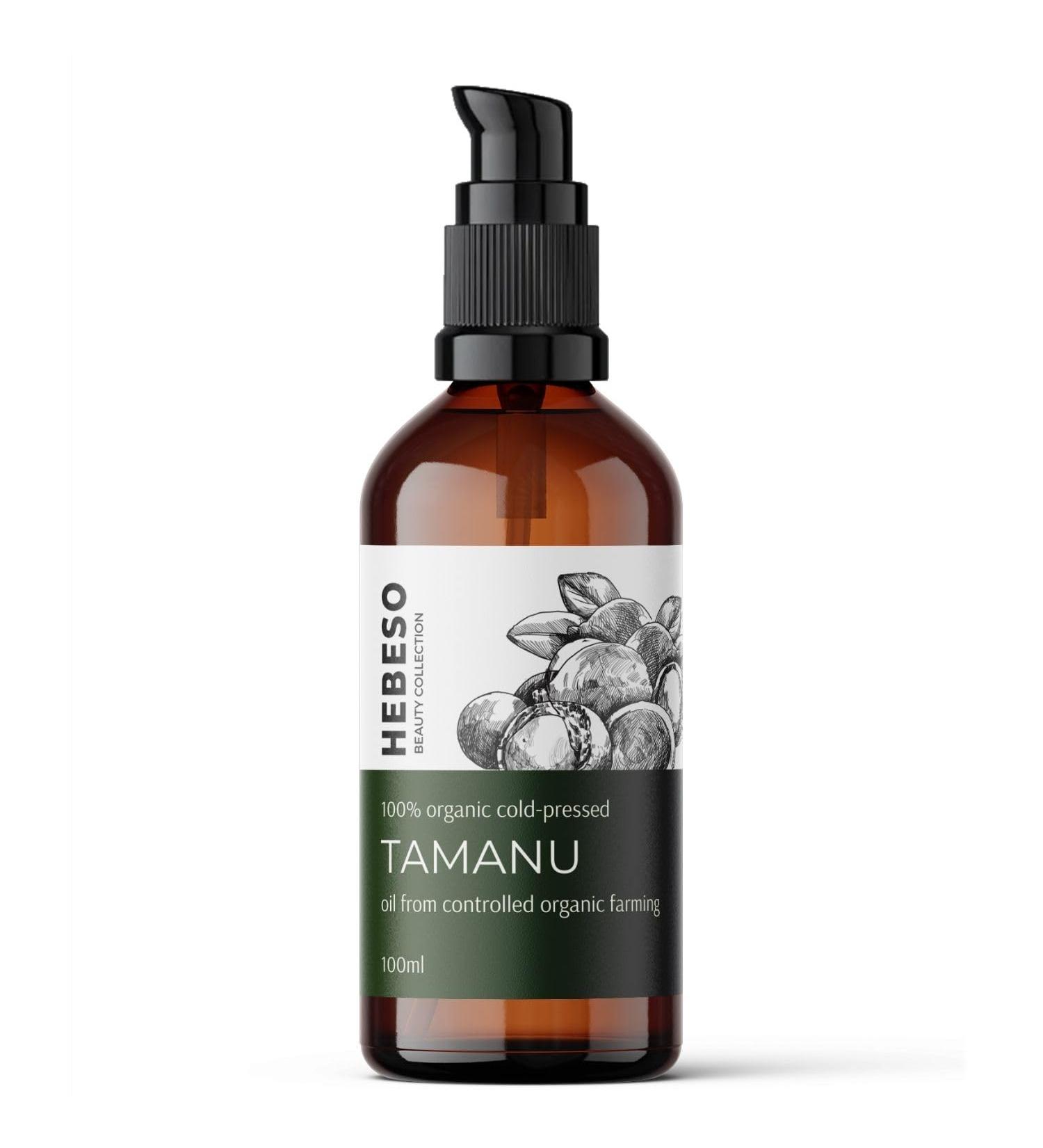  HEBESO Tamanu Oil 100% - Cold Pressed 100ml - Tamanu Oil Helps to Heal Sick Nails Acne - Body Care - Reduction of Scars - Buy Online on GoSupps.com