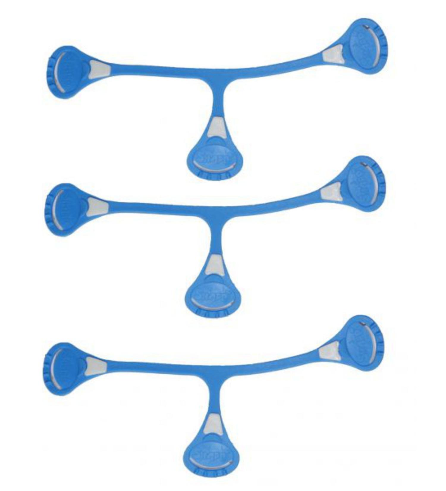 Snappi diaper clip for muslin diapers cloth diapers | Pack of 3 (Blue 1: up to 18 months) 1: up to 18 months Blue