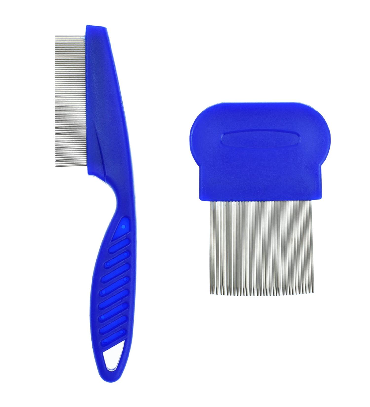 2 pcs Flea Comb for Dog Cat Flea Lice Tear Stain Remover Pet Combs Fine Tooth Grooming Removal Tool Long Time Using - Buy Online on GoSupps.com
