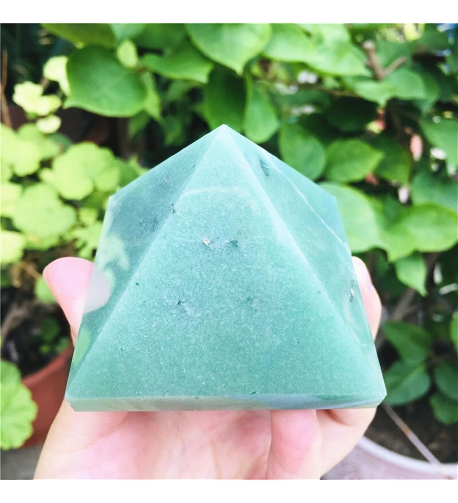4cm Donglin Jade Quartz Pyramid Natural Triangled Crystal Point Chakra Reiki Balancing - Buy Online on GoSupps.com