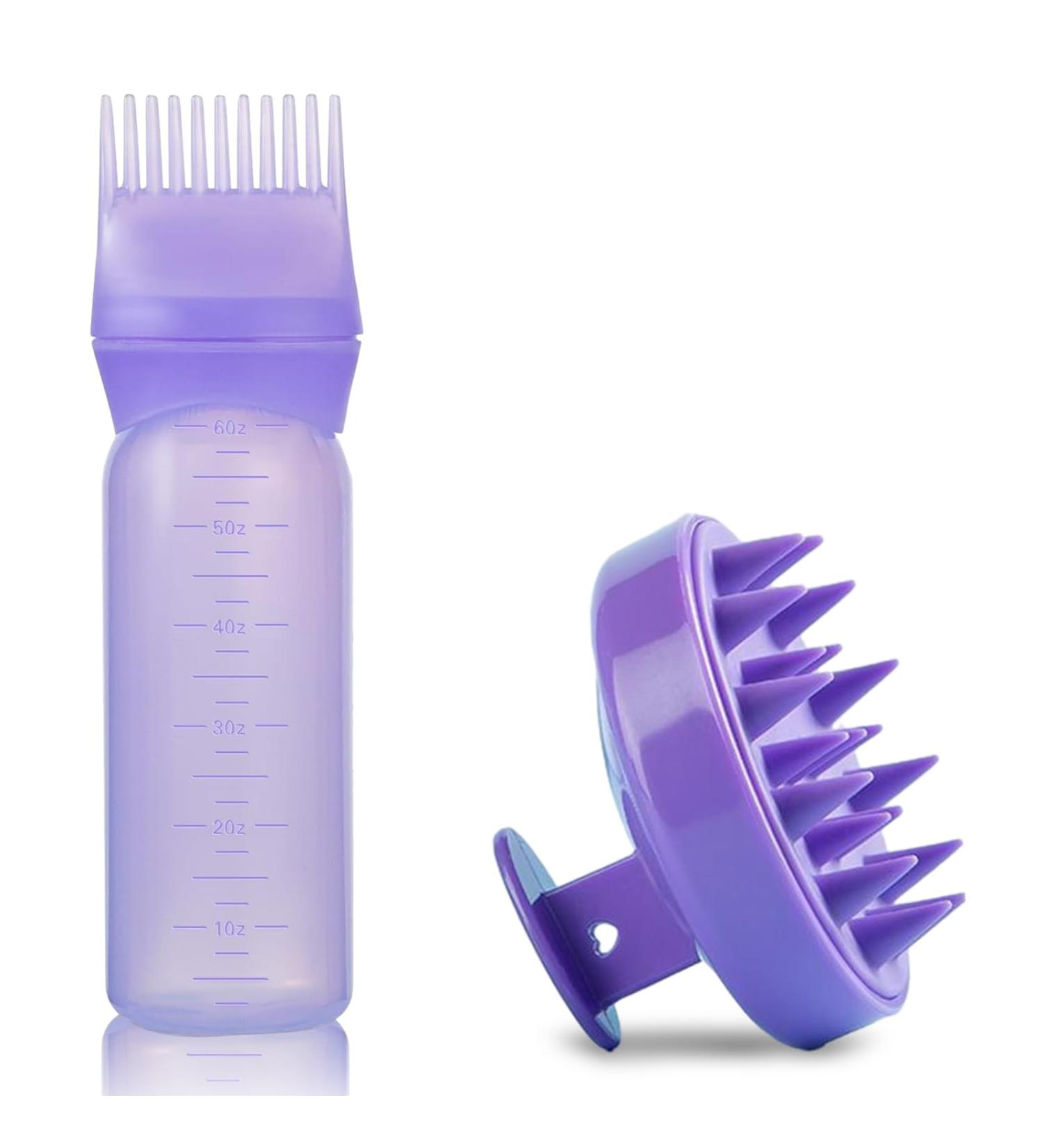 Buy Lithyc 2 Pack Hair Color Shampoo Bottle Scalp Oil Applicator & Massage Comb - International Shipping Available - Buy Online on GoSupps.com