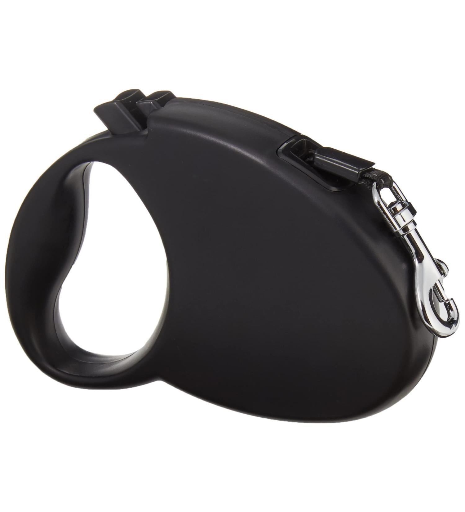 Amazon Basics Retractable Dog Leash - Small Black | Durable Ergonomic & Perfect for Travel - International Shipping Available - Buy Online on GoSupps.com