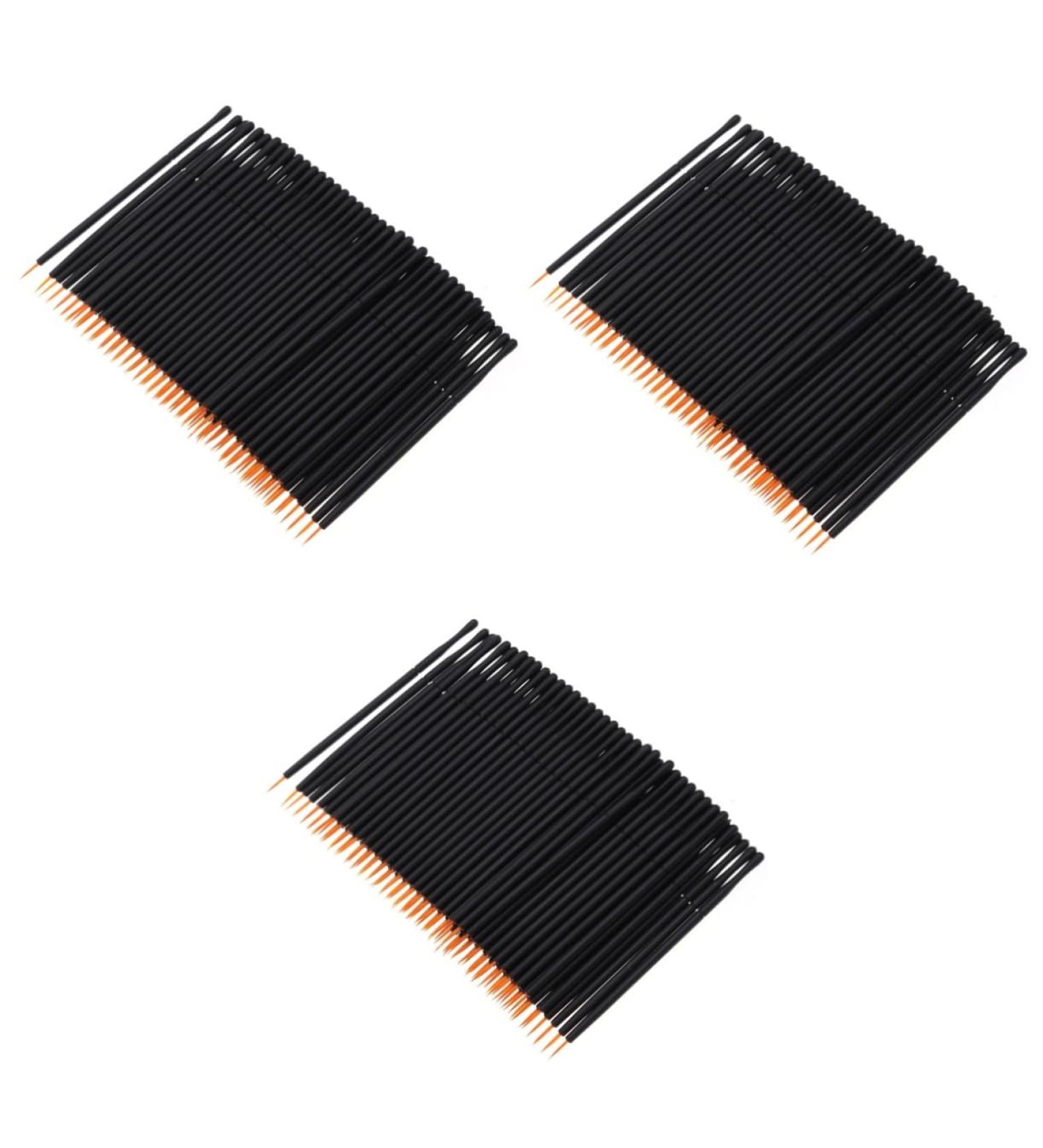 Ipetboom 300 pcs Eyeliner Disposable Applicator Golden Tools Wand Beauty Makeup mediumx3pcs Blackx3pcs - Buy Online on GoSupps.com