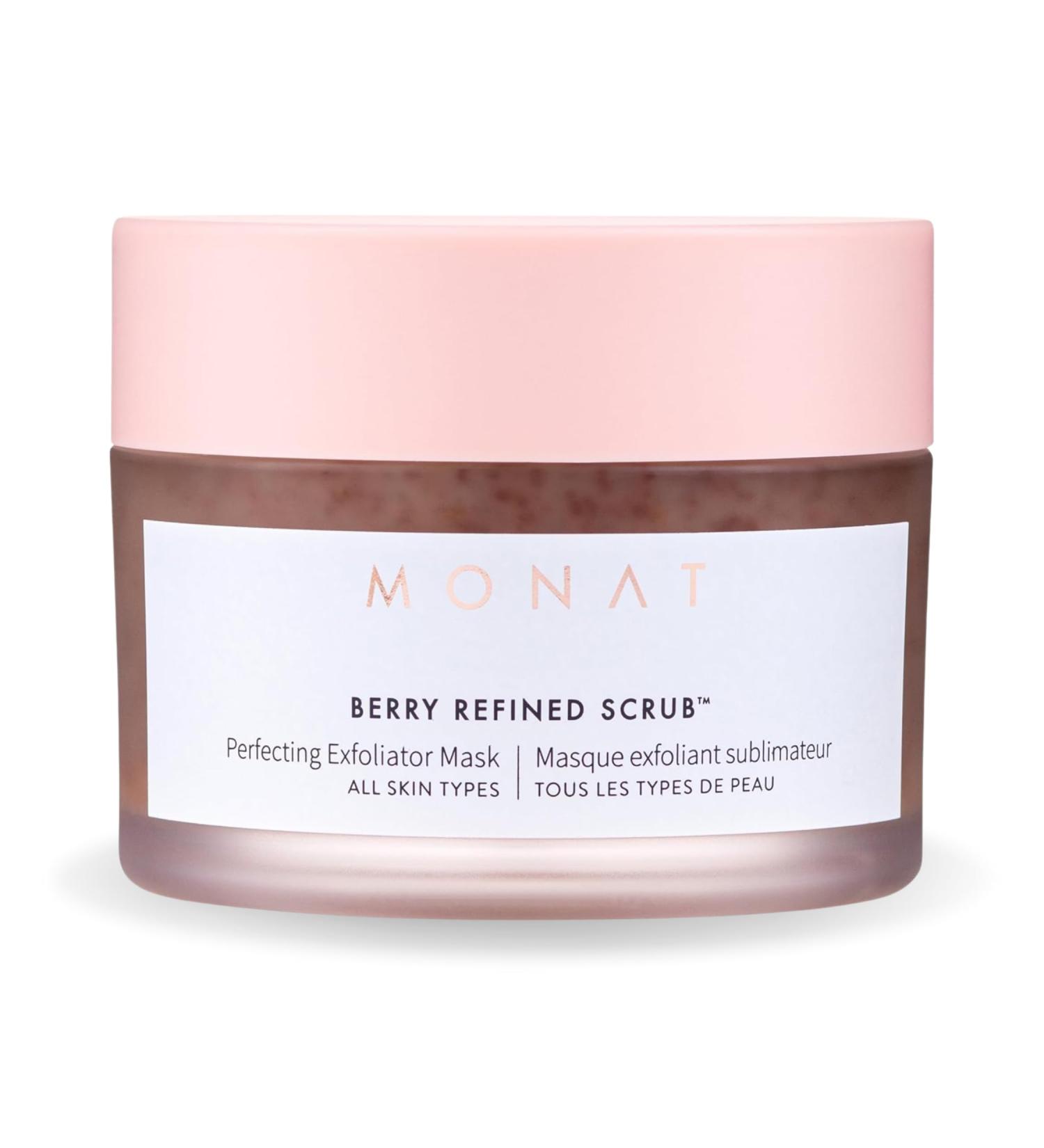 Buy MONAT Berry Refined Scrub - Exfoliating Mask with AHAs & Cranberry Seeds | Perfect Skin Brightening | 87ml - Buy Online on GoSupps.com