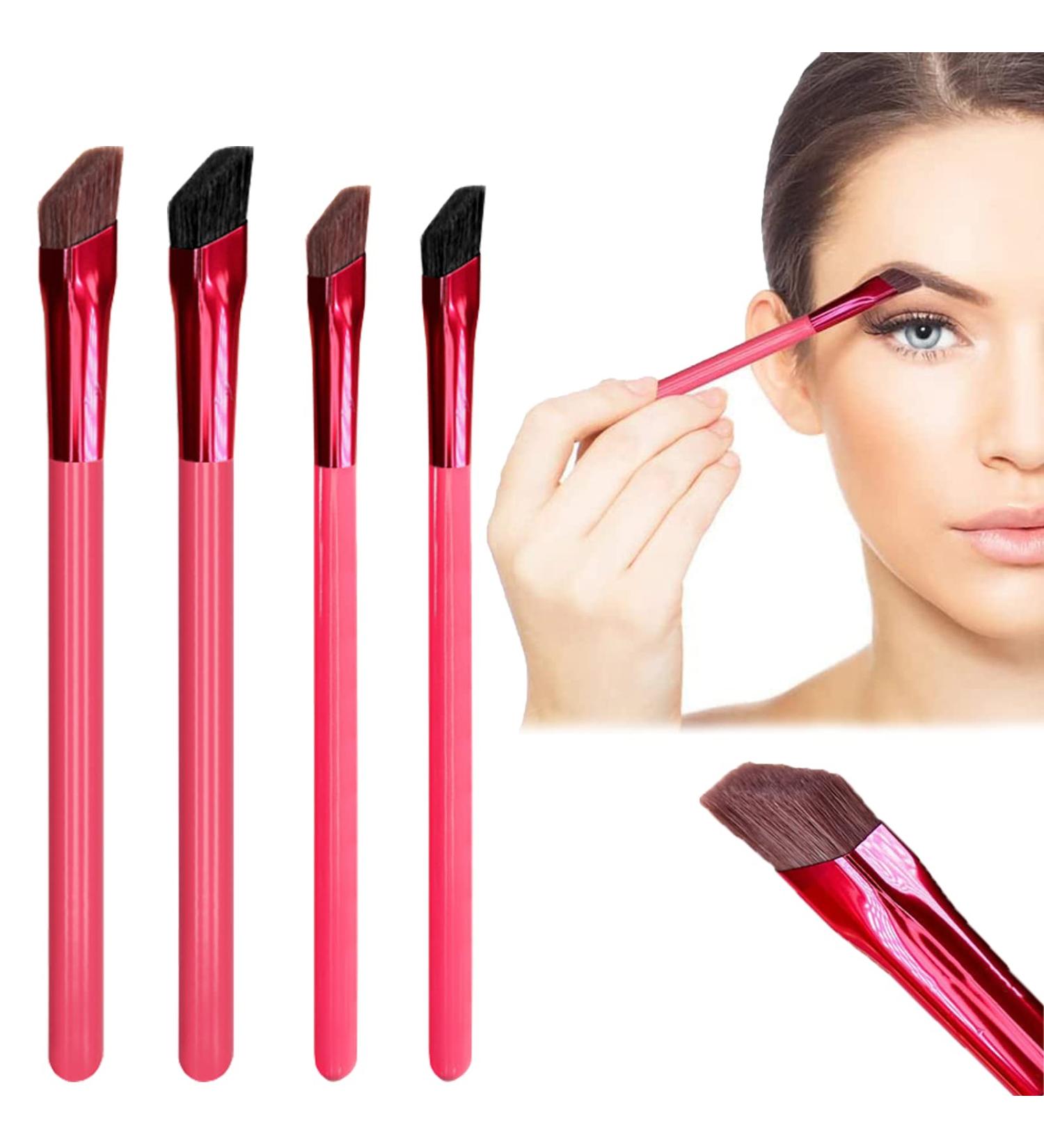 4Pcs 4D Hair Stroke Brow Stamp & Multi-Function Eyebrow Brush Set - Professional Makeup Tool for Filling & Concealing Eyebrows (Large and Small) - Buy Online on GoSupps.com