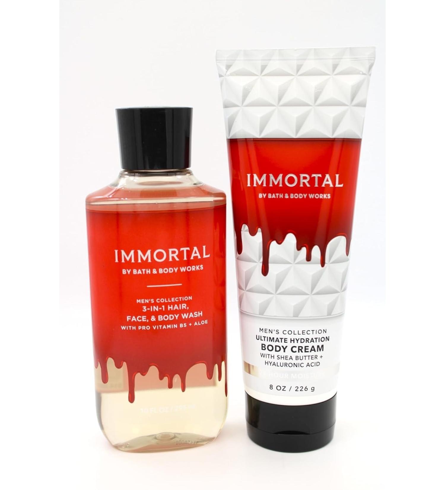 Shop Bath & Body Works Immortal Men's 3-in-1 Hair Face & Body Wash & Cream Set - International Shipping Available - Buy Online on GoSupps.com