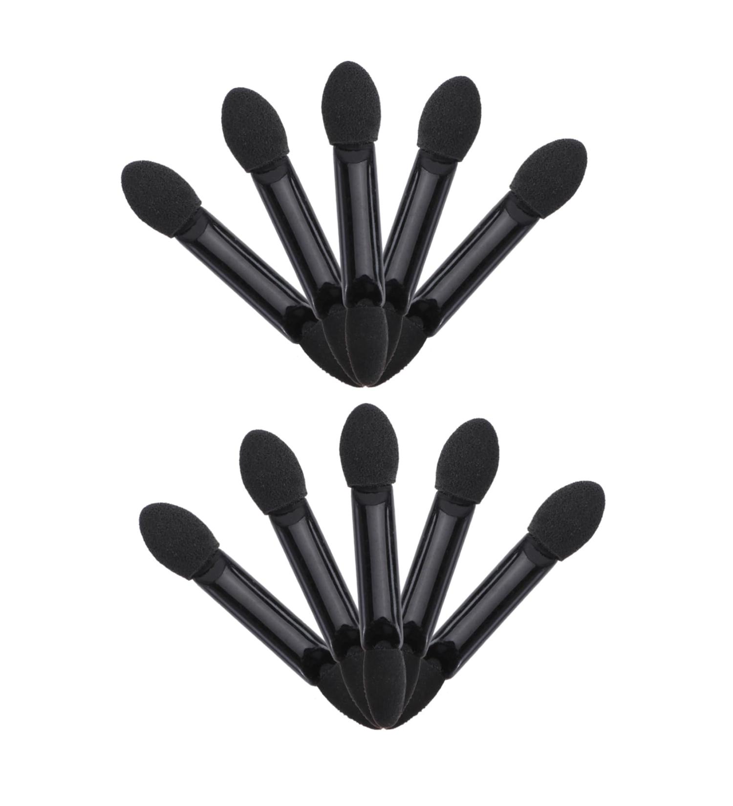 Beatifufu 10pcs Eye Shadow Sponge Applicator Eyeshadow Brushes Applicateur Dual Sides Eyeshadow Paupi re Black - Buy Online on GoSupps.com