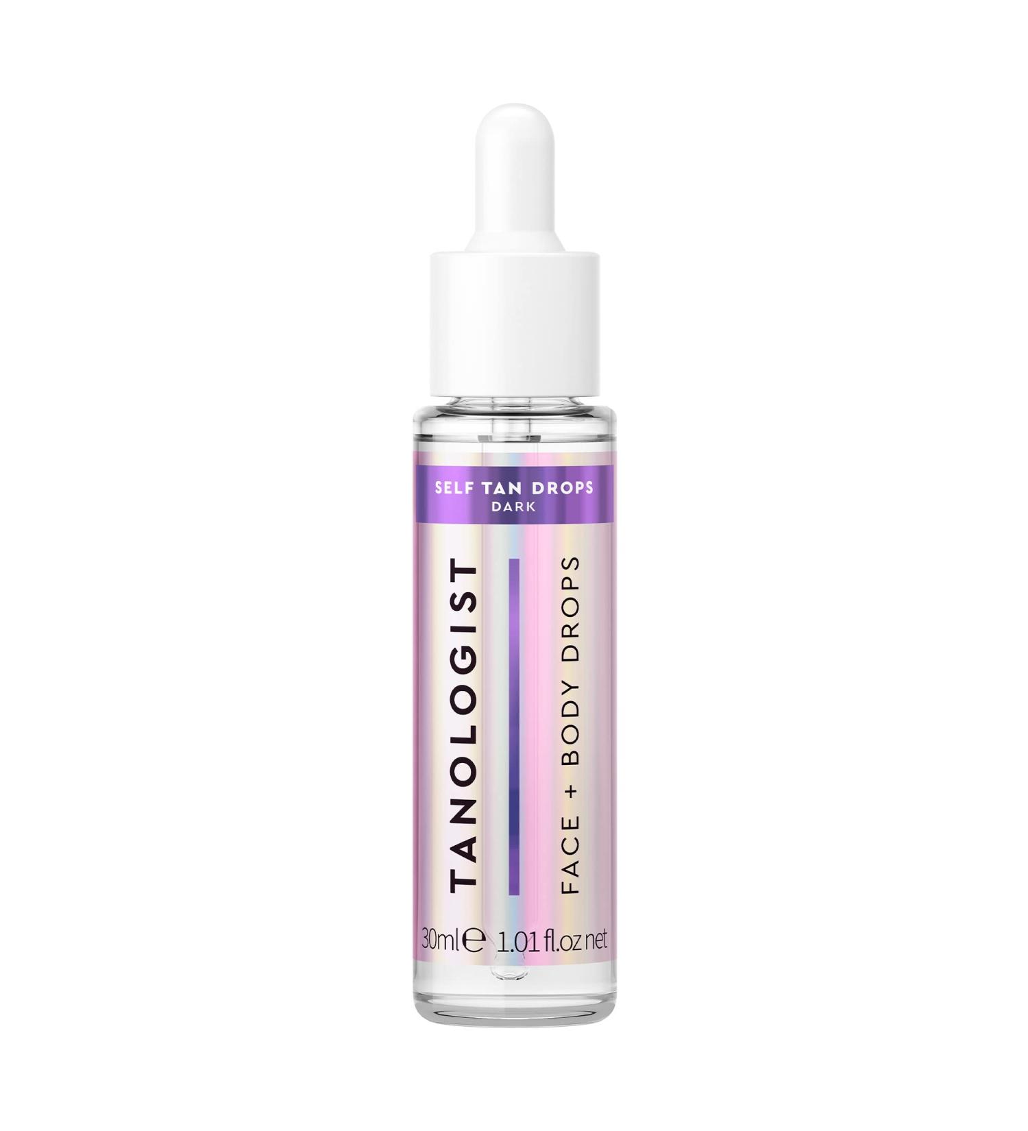 Tanologist Self-Tanning Drops Dark (30ml) - Clean Vegan & Dermatologist Approved | Ideal for Sensitive Skin - Buy Online on GoSupps.com
