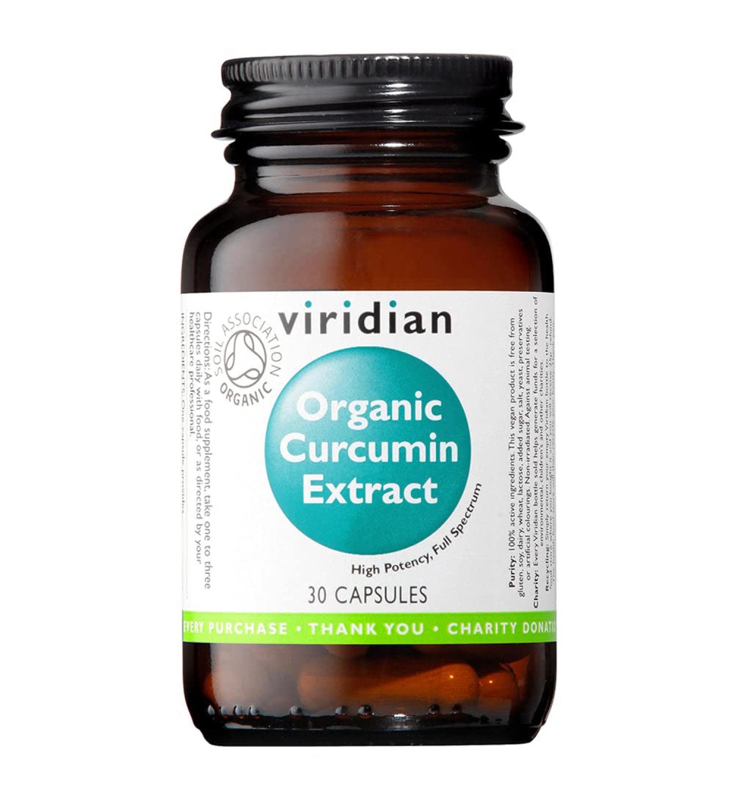 Viridian Organic Curcumin Extract 30 veg caps