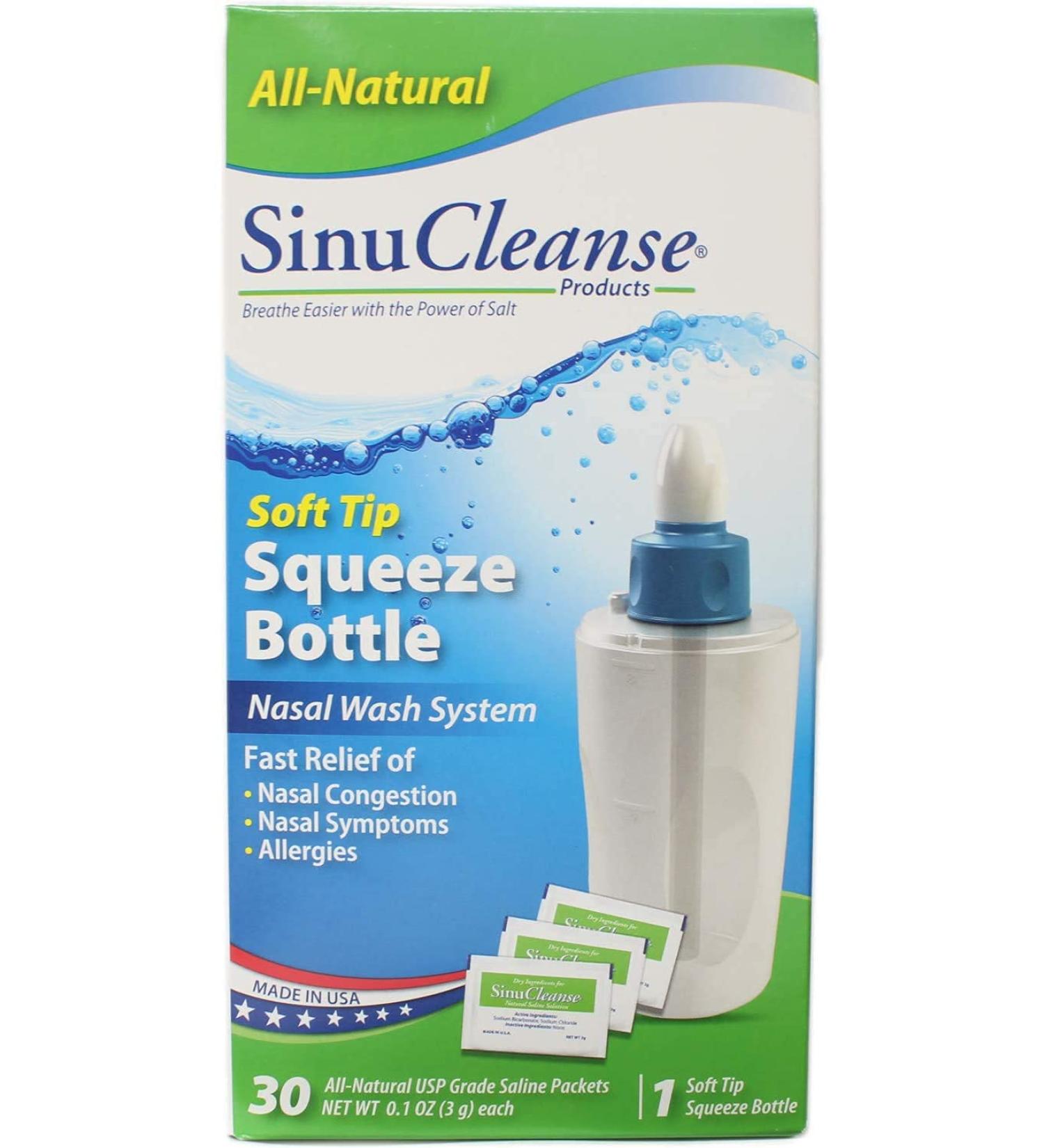 Sinu Cleanse Squeeze Nasal Wash Bottle Kit - Size [insert size] - Buy Online on GoSupps.com