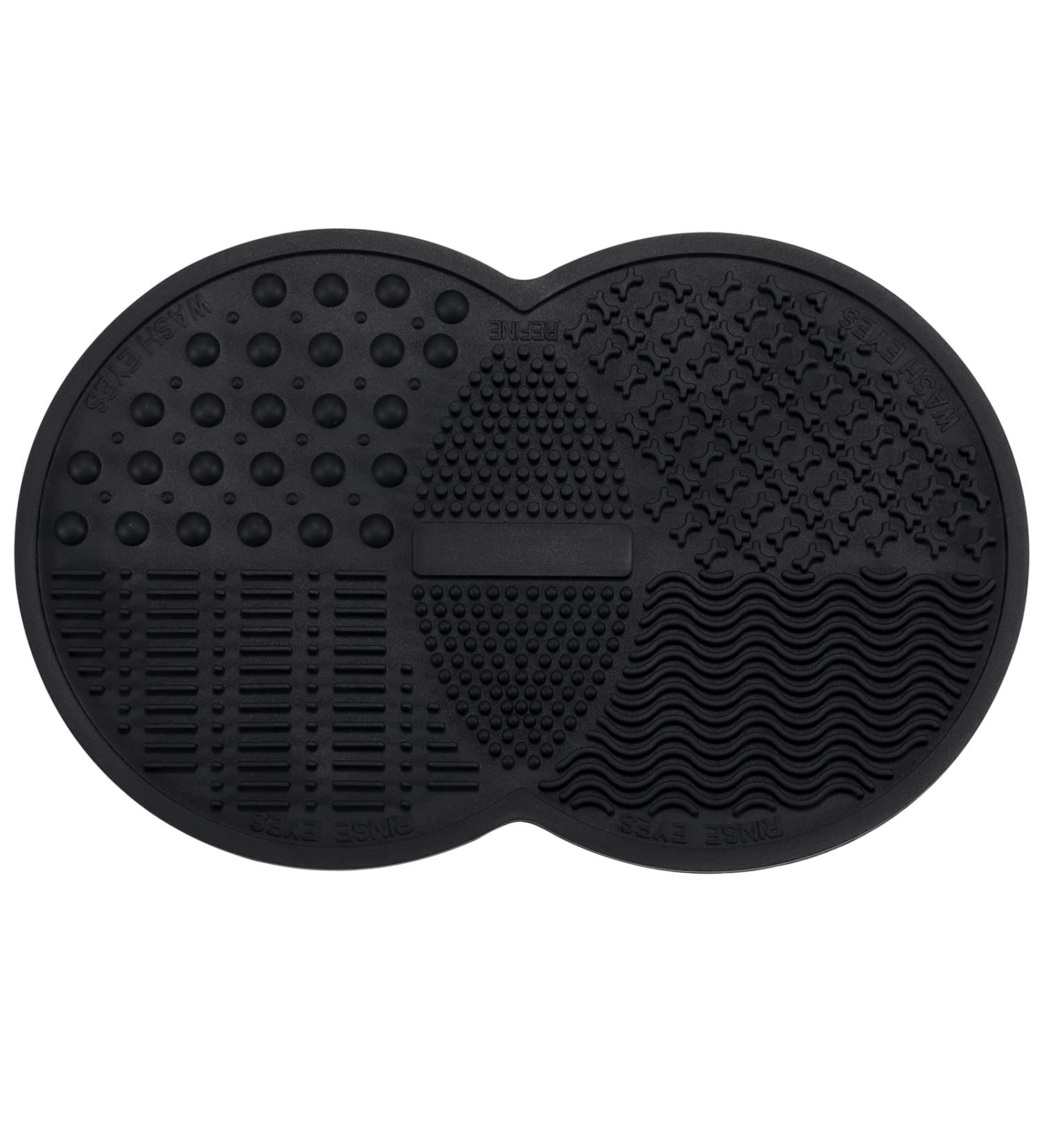 Norate Makeup Brush Cleaner Set - Silicone Cleaning Mat & Cleanser for Brushes and Tools | Stocking Stuffers for Women - Black - Buy Online on GoSupps.com