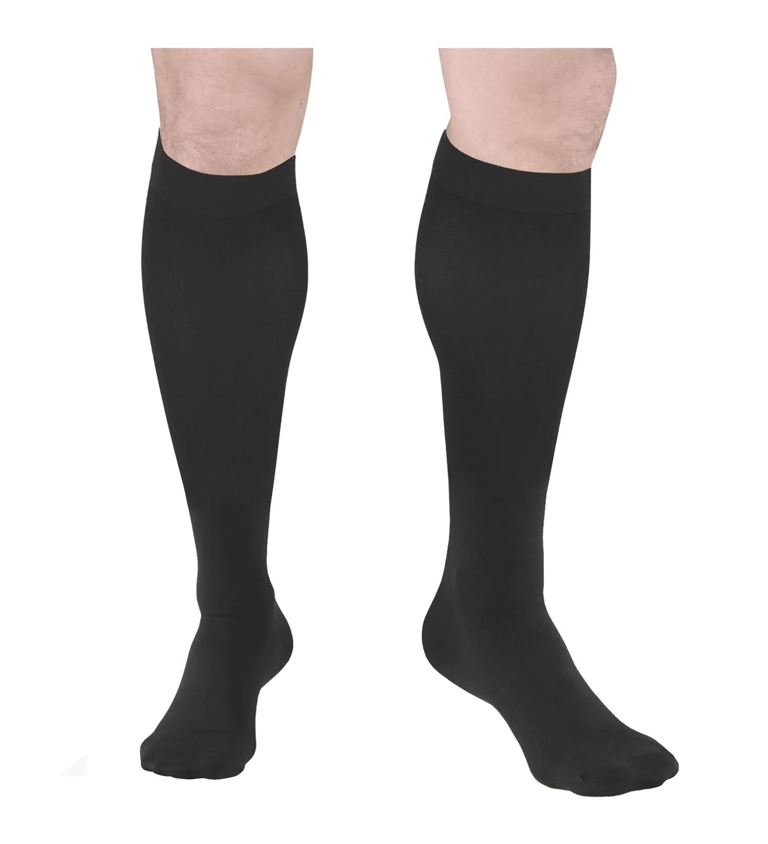 Truform Surgical Stockings 18 mmHg Compression - Knee High Closed Toe Black - Unisex Medium (1 Pair) | International Shipping - Buy Online on GoSupps.com