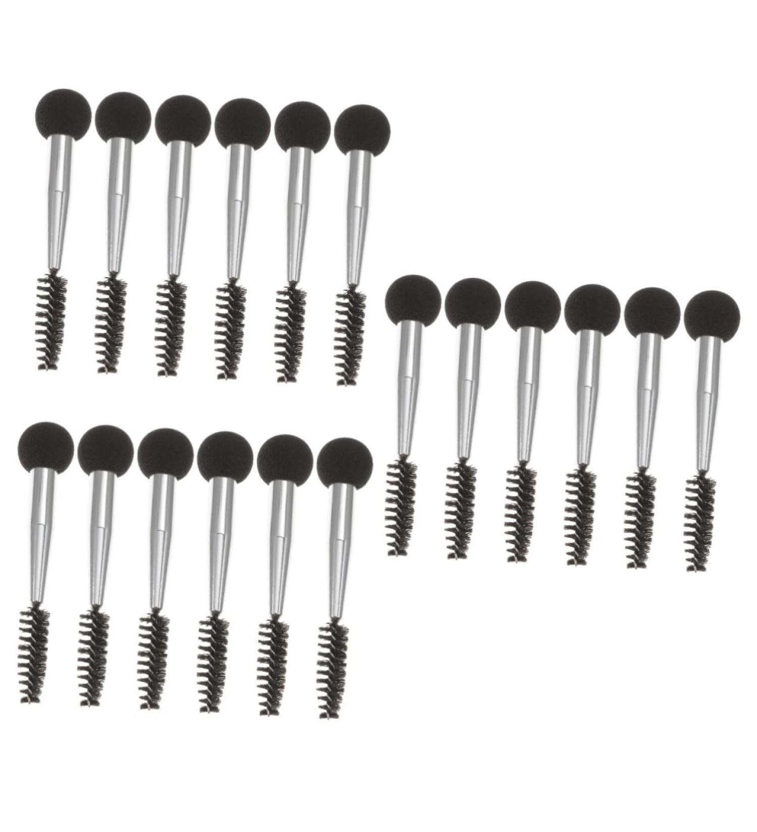 Ipetboom 18 Pcs Double Ended Eyebrow Brush Set - Aluminum Liquid Lipstick & Brushes for Perfect Eyebrows | International Shipping - Buy Online on GoSupps.com