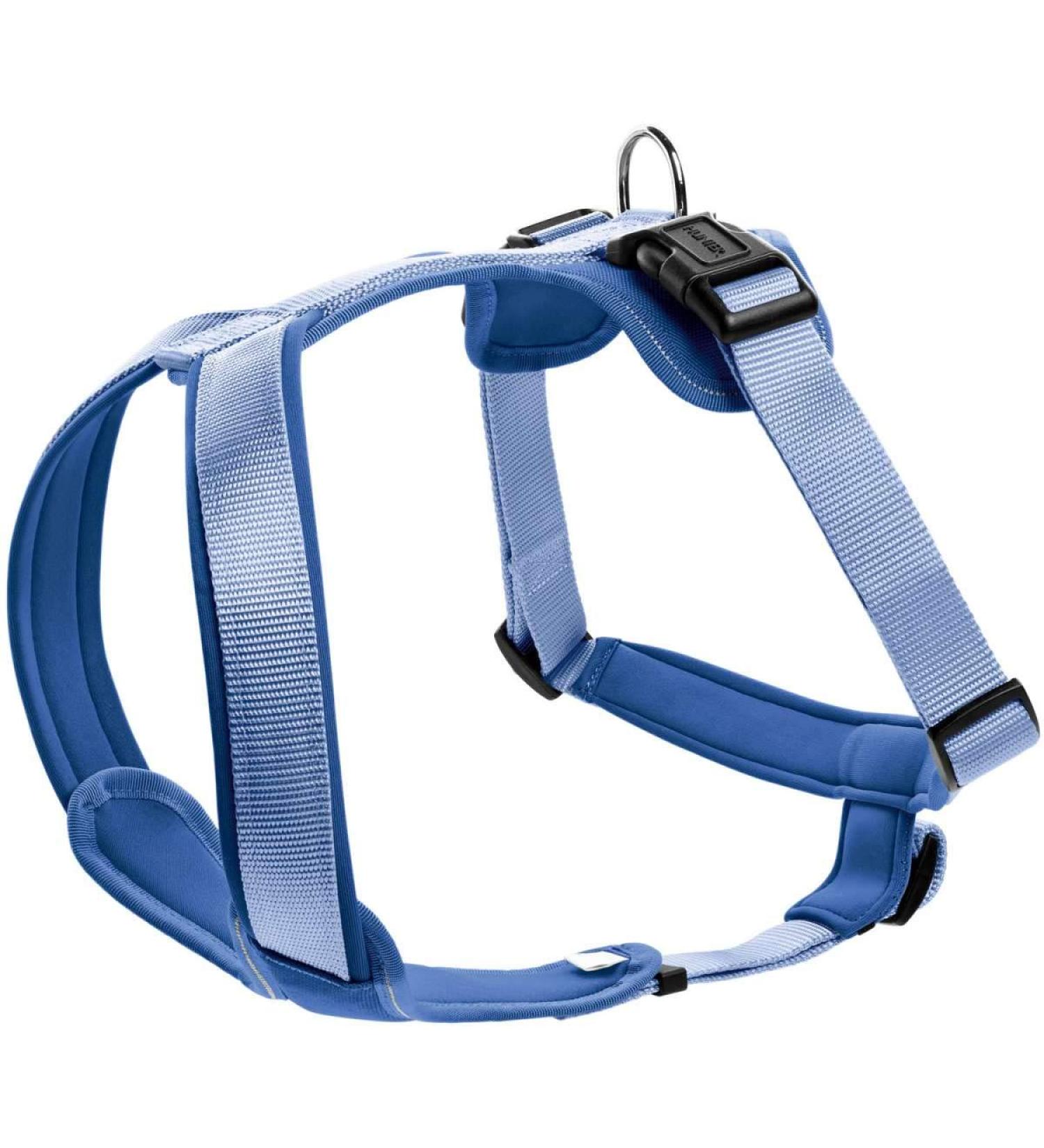 HUNTER NEOPRENE dog harness nylon padded with neoprene M/1 53 - 65 cm blue blue 53 - 65 cm