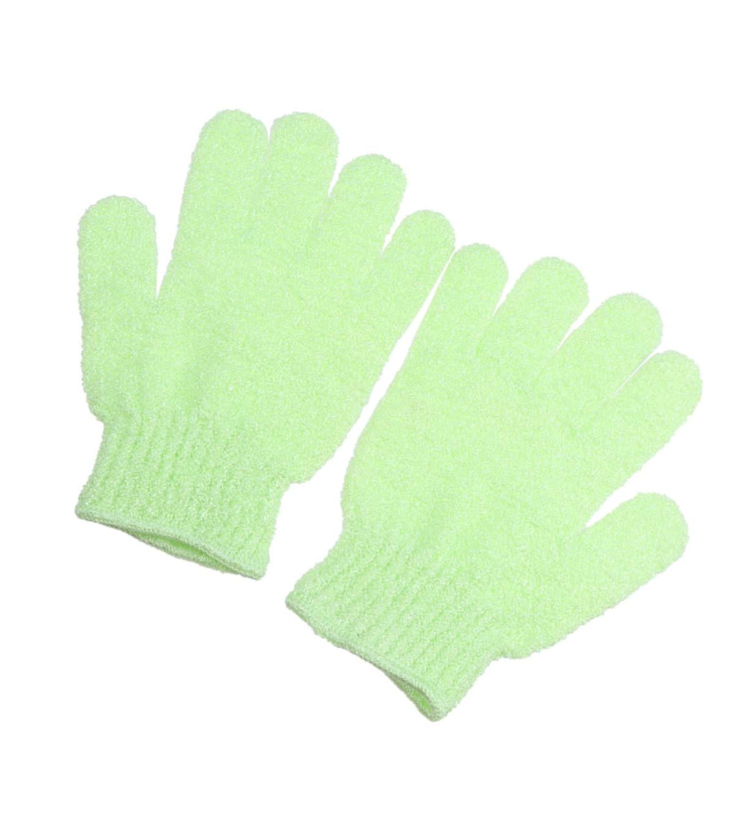 HAPINARY Exfoliate Glove Pair Exfoliating Bath Gloves Nylon Shower Gloves Body Scrub Exfoliator Bath Towel Take a Bath Exfoliating Mitts medium Green - Buy Online on GoSupps.com