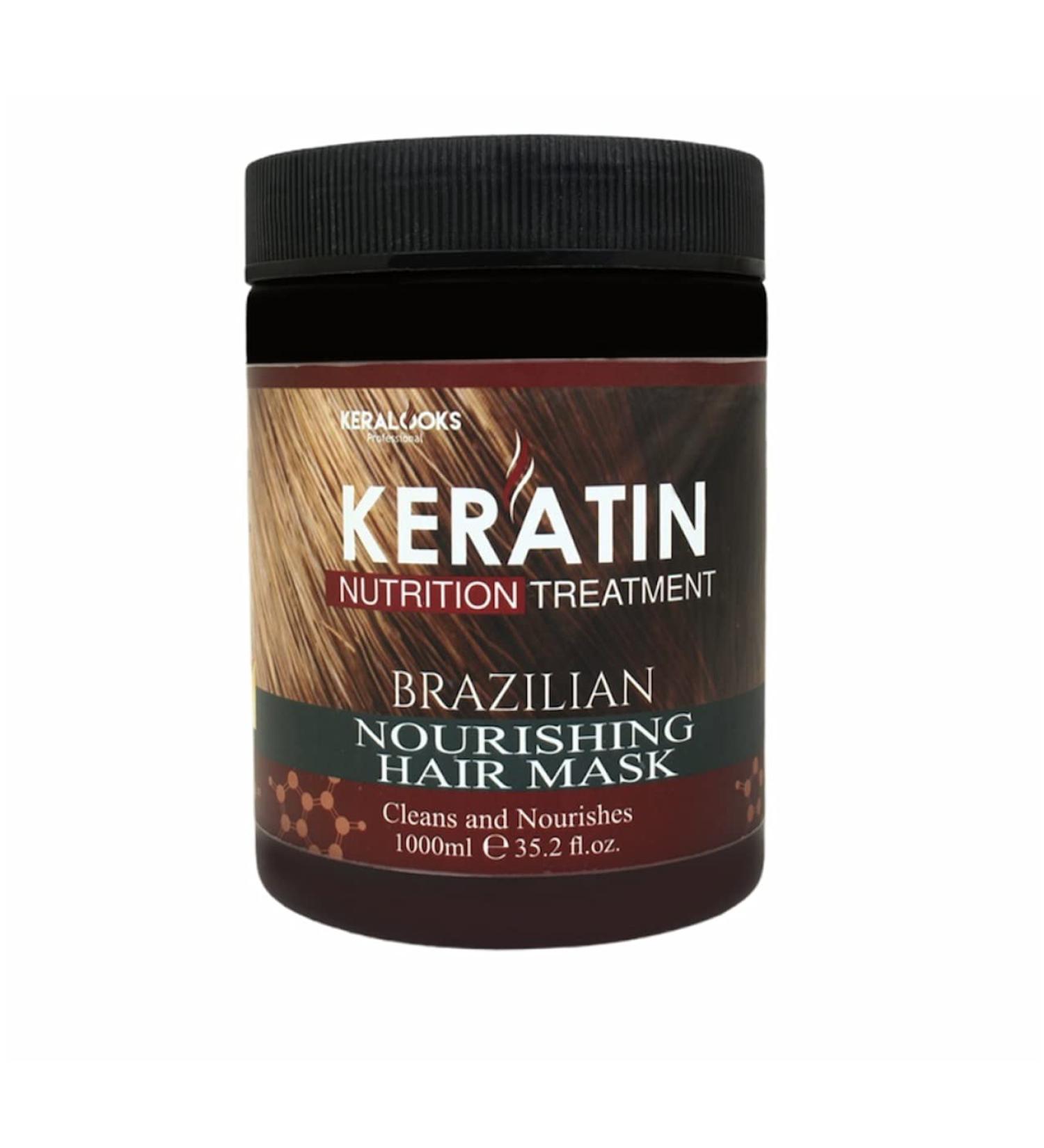 Keratin Brazilian Nourishing Hair Mask 1000ml | Revitalize & Restore Your Hair - International Shipping Available - Buy Online on GoSupps.com